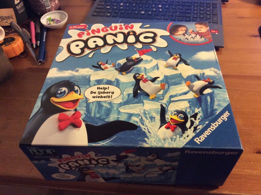 Pinguin Panic. het bordspel met de wiebelende ijsberg, Ophalen of Verzenden, Gebruikt, Ravensburger