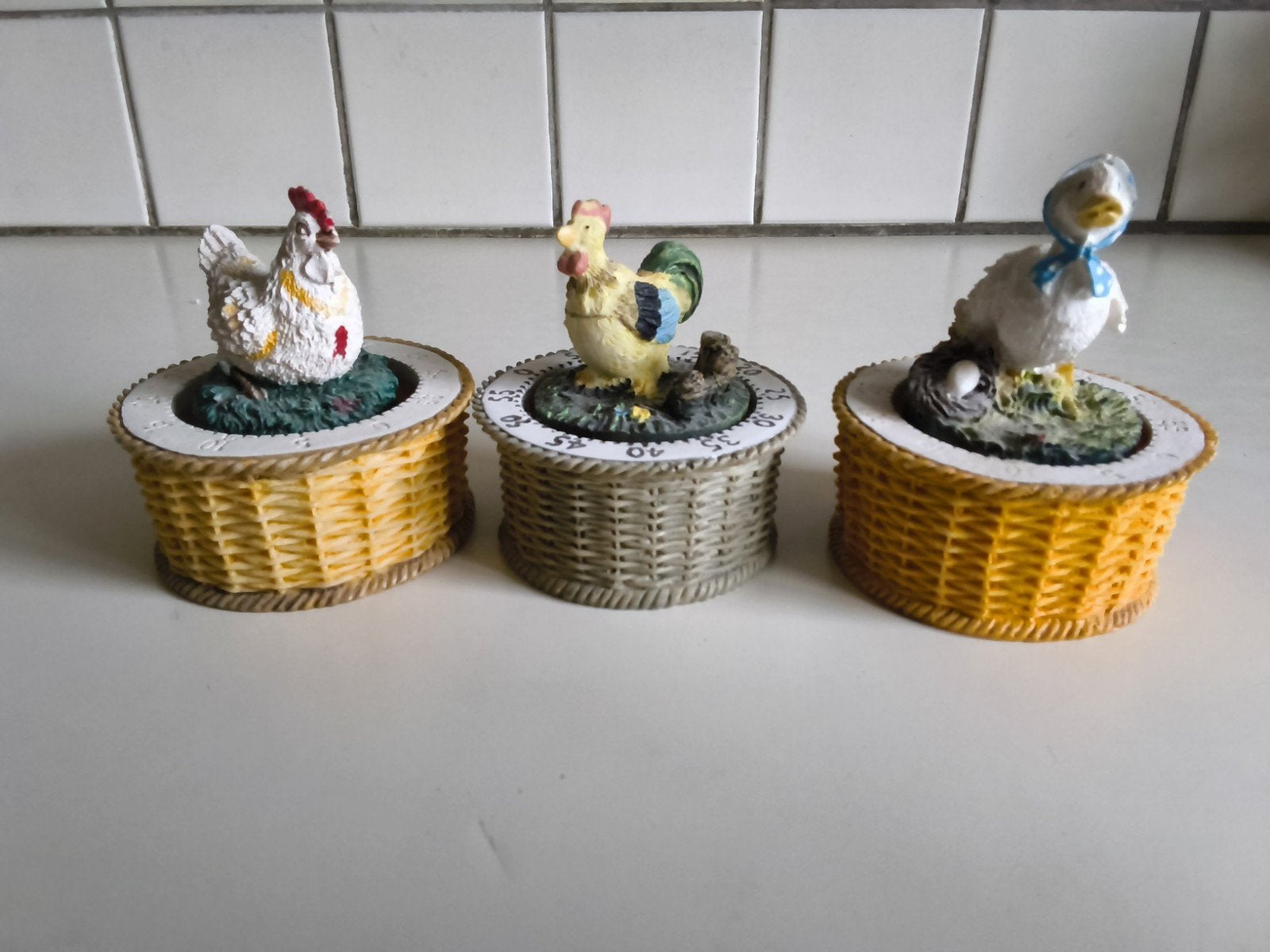 3  timers, Huis en Inrichting, Ophalen of Verzenden, Rvs of Chroom
