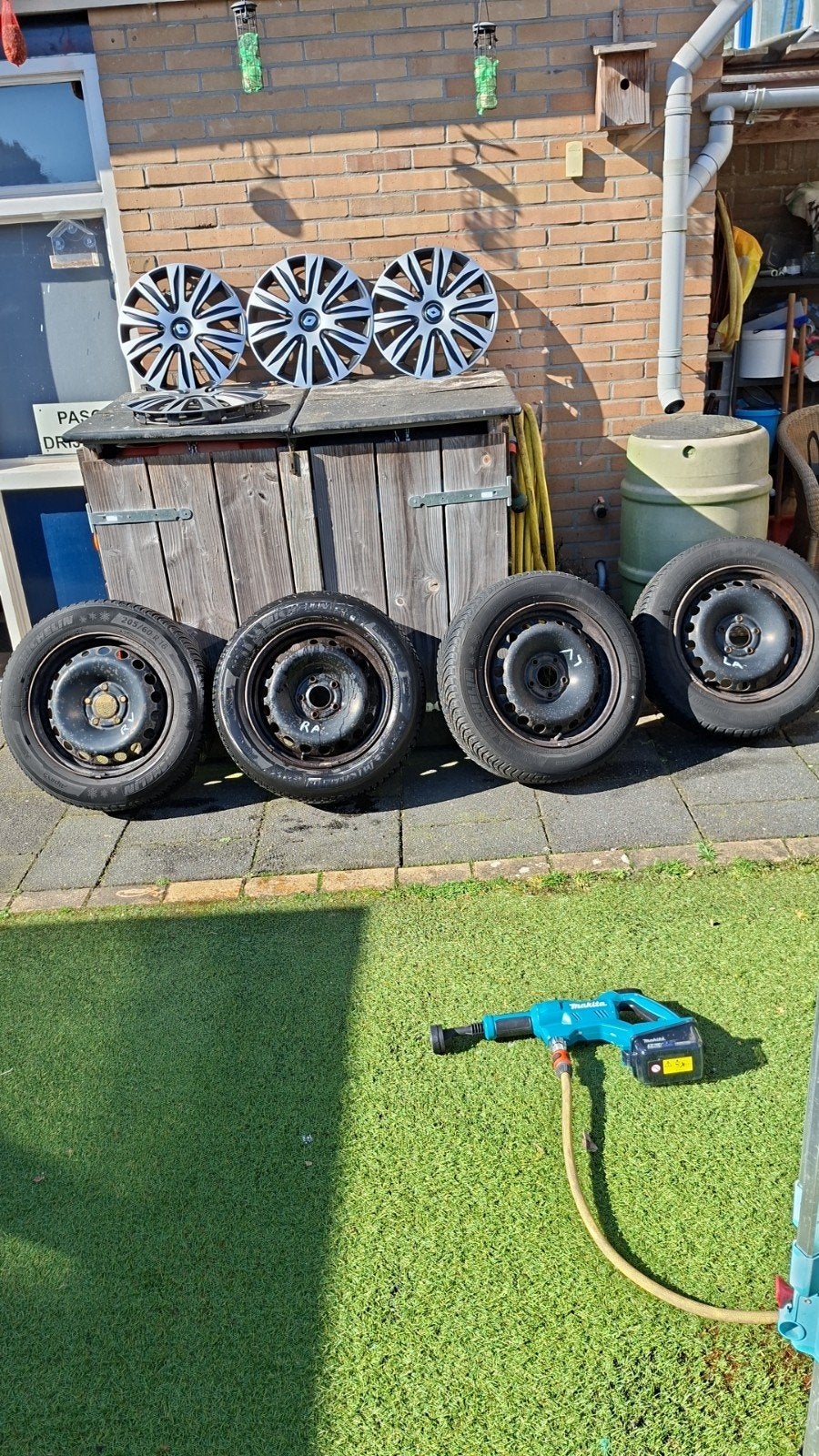 Winterbanden+velg renault scenic 3, Auto-onderdelen, Banden en Velgen, Banden en Velgen, Winterbanden, 16 inch, 205 mm, Personenwagen