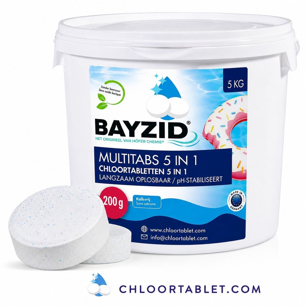 5 kg Chloortabletten 5 in 1 - 200 gr., Ophalen of Verzenden, Nieuw, Reinigingsmiddel
