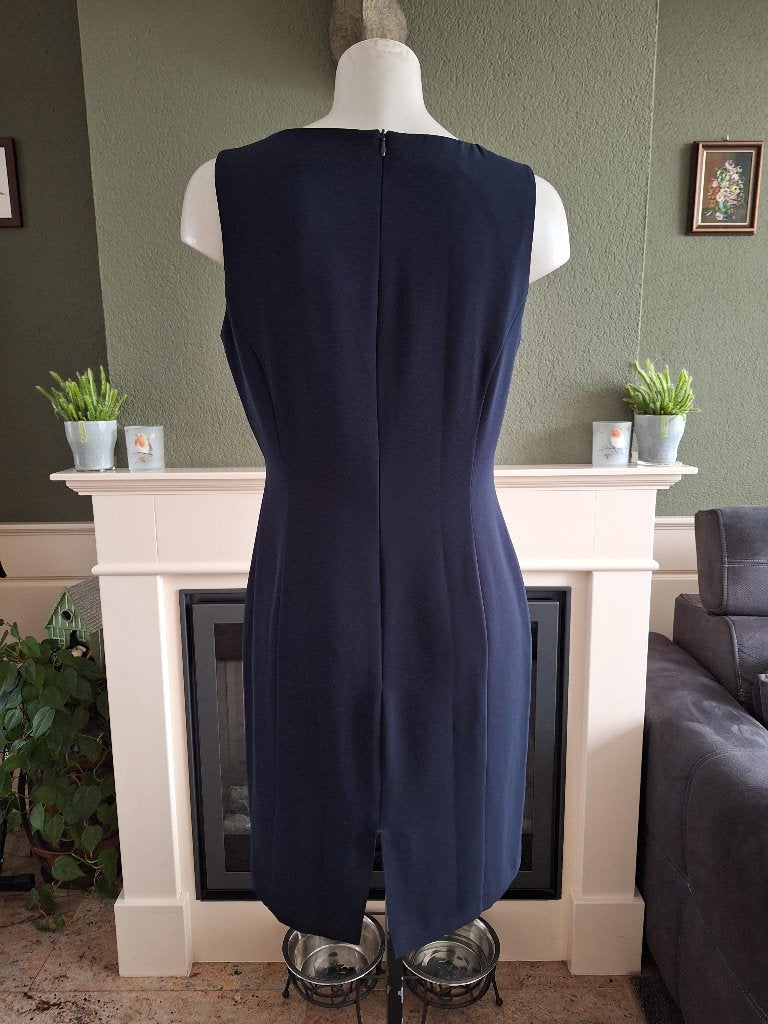Tuzzi diep blauw body cocon jurk 38 40 M, Maat 38/40 (M), Tuzzi, Zo goed als nieuw, Knielengte
