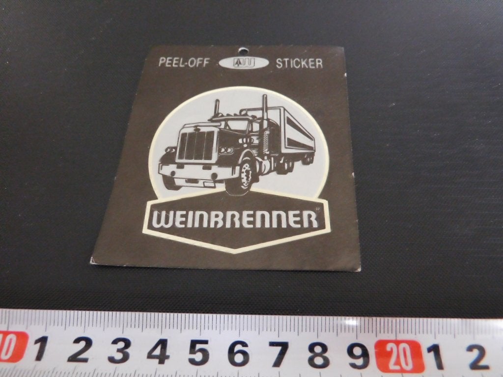 sticker weinbrenner strip truck, Ophalen, Zo goed als nieuw