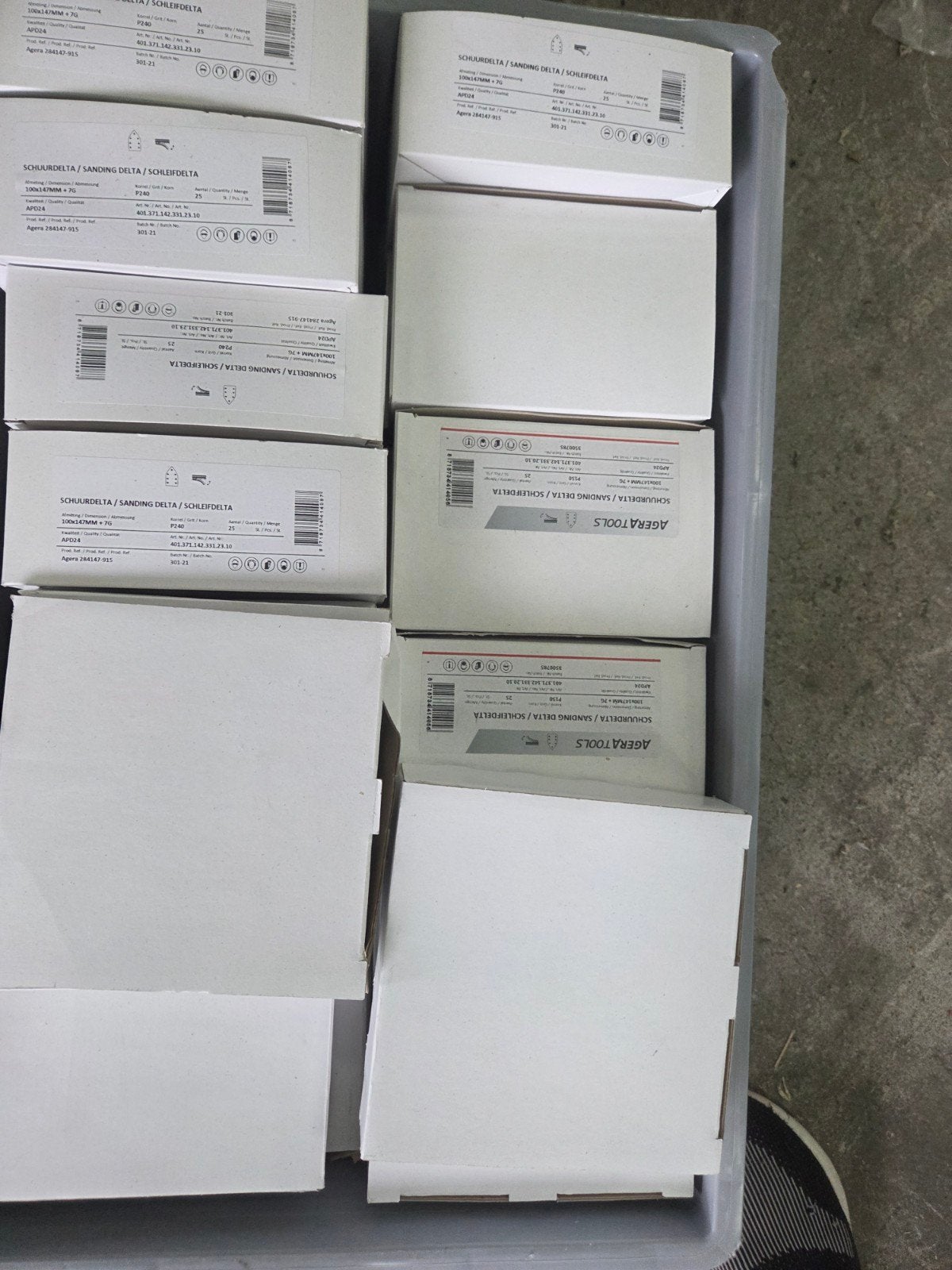 Grote partij schuurschijven, -banden en -vellen ), Ophalen of Verzenden