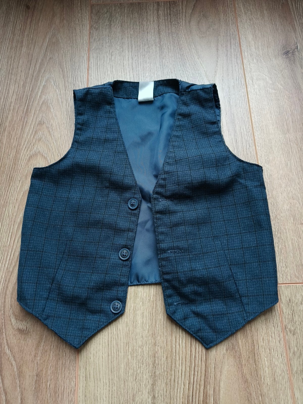 Gilet blauw H&M maat 86, Kinderen en Baby's, Babykleding | Maat 86, H&M, Ophalen of Verzenden, Zo goed als nieuw, Jasje