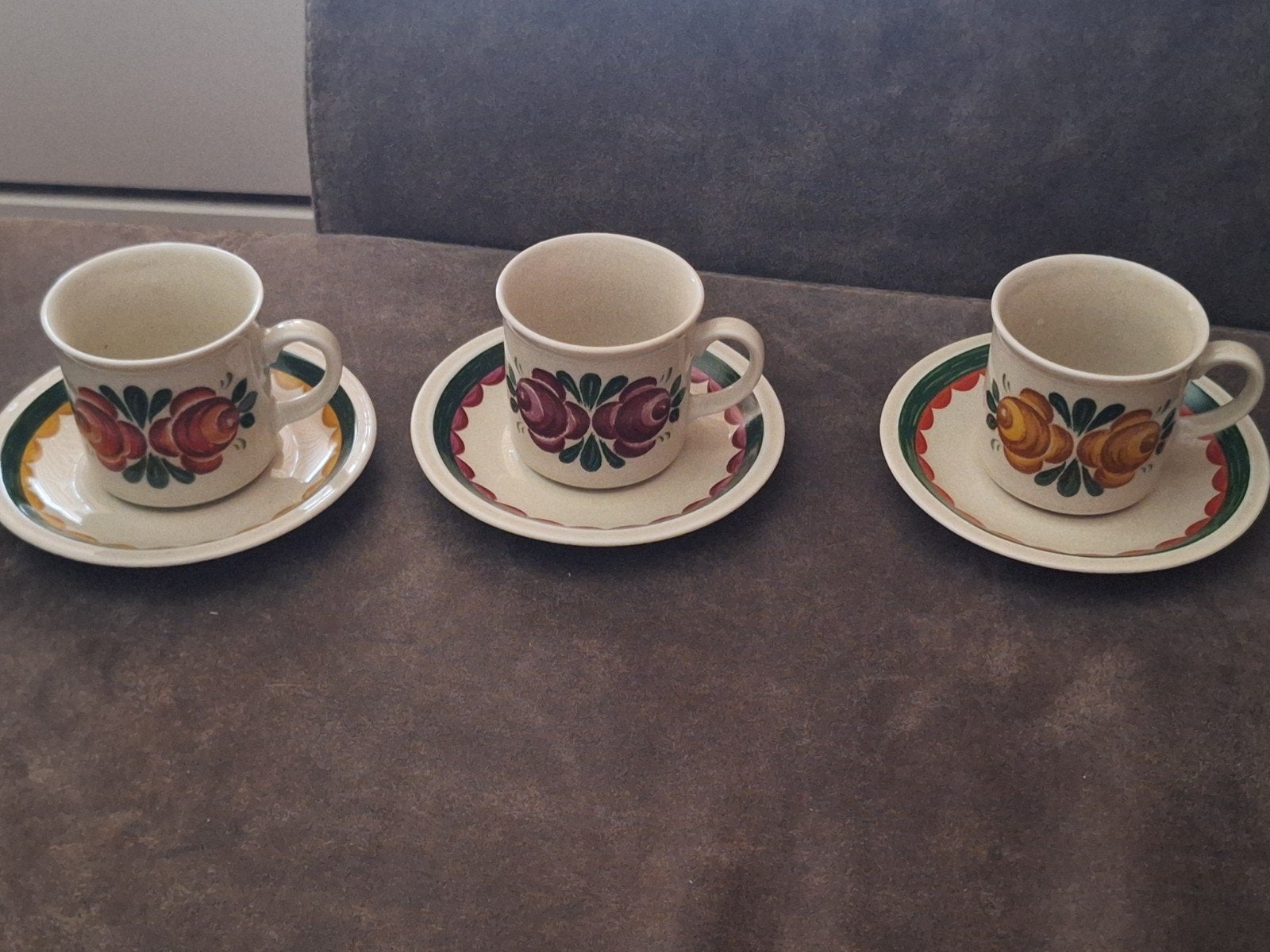 Set van 3 Winterling Röslau Bavaria kop en schotel, Ophalen of Verzenden