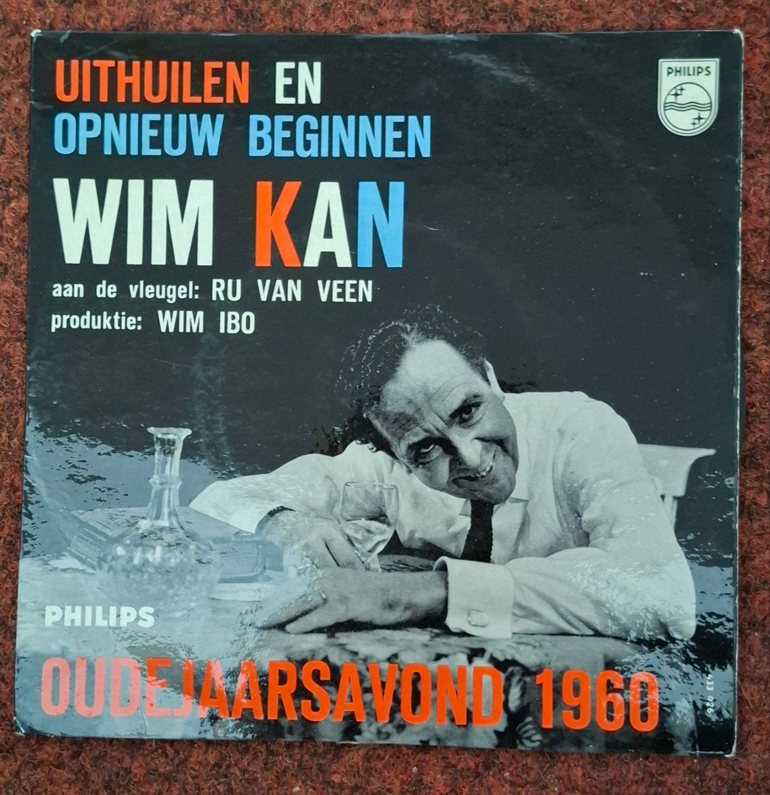 Wim Kan - Uithuilen en Opnieuw Beginnen(Oudejaarsavond 1960), LP, Gebruikt, Cabaret of Kleinkunst, Ophalen of Verzenden