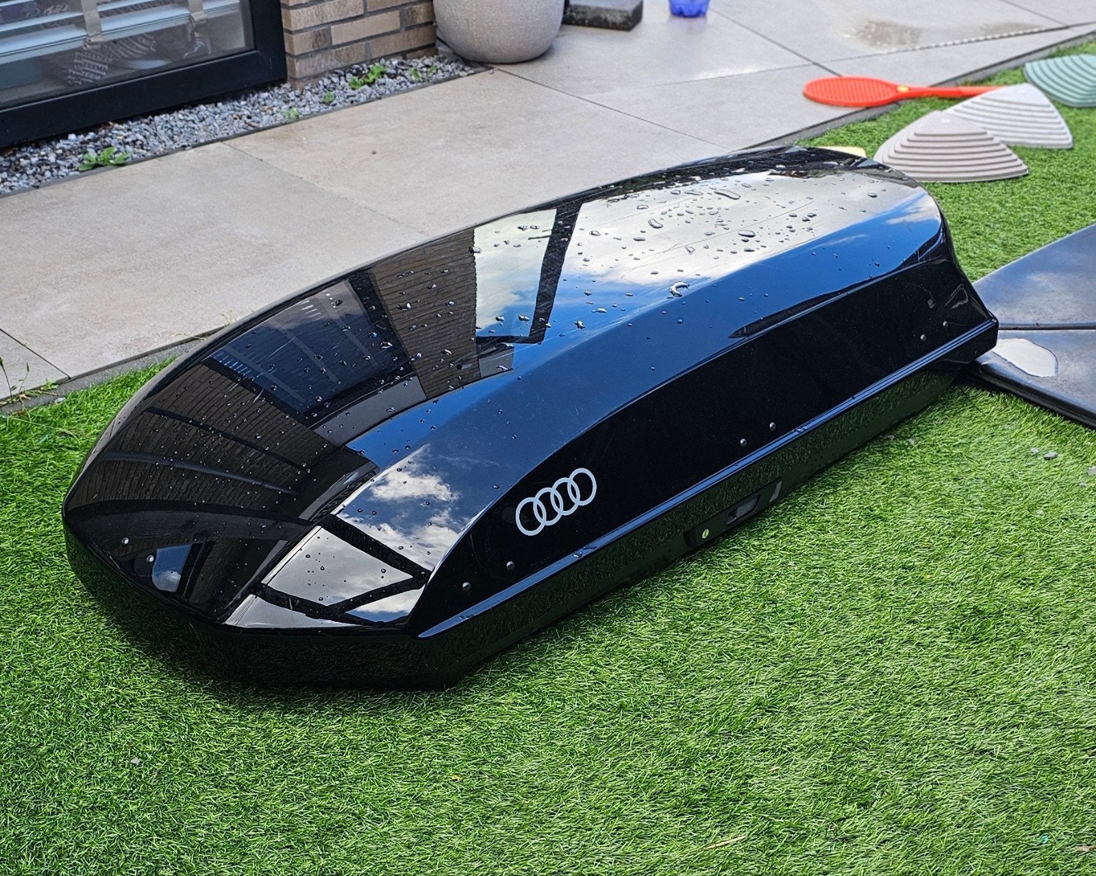 Audi Dakbox - Glanzend Zwart - 450L, Auto diversen, Dakkoffers, Ophalen of Verzenden, Gebruikt