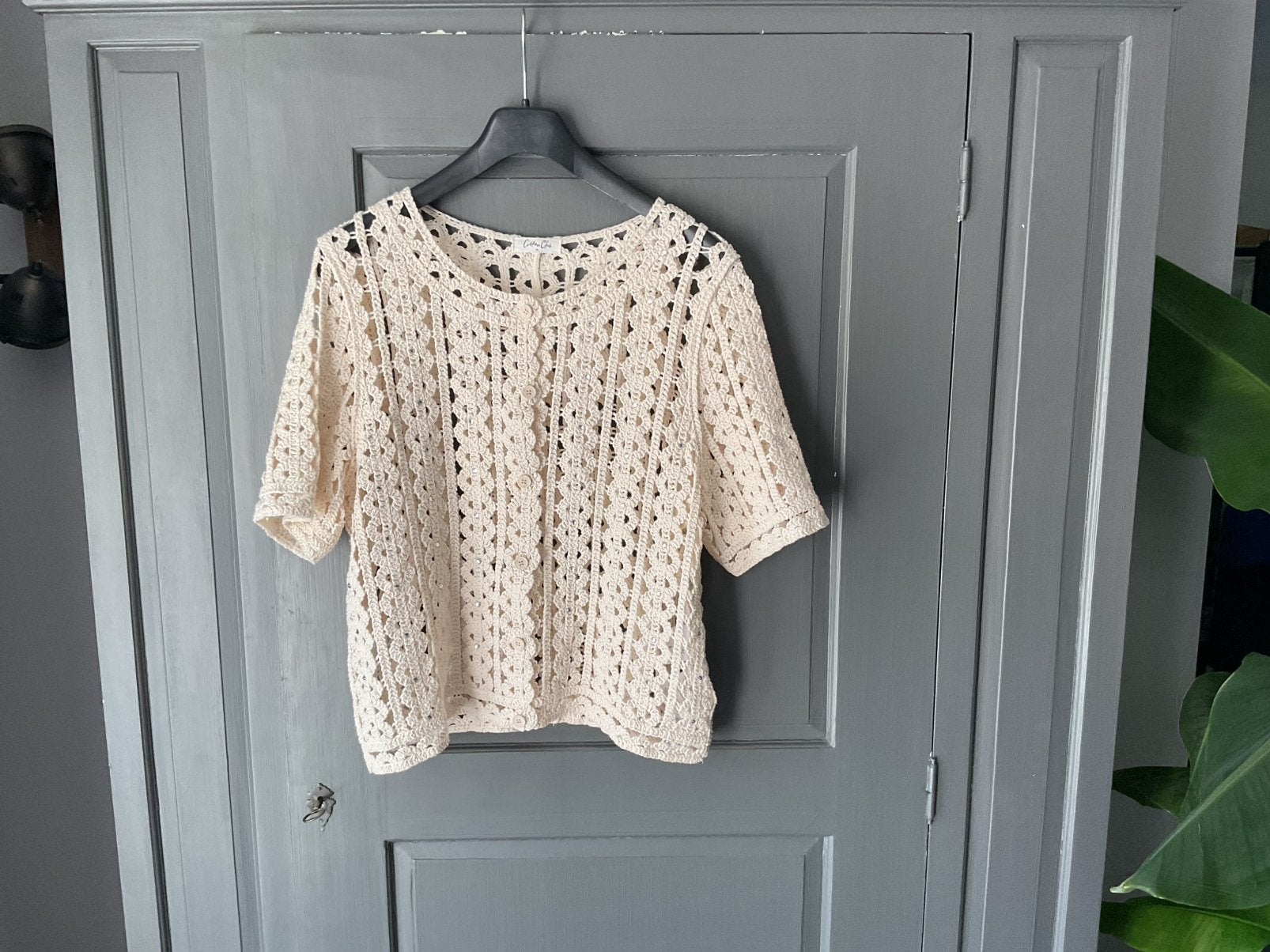 Cotton Club mooi ecru gehaakte vest mt xl nieuw!, Kleding | Dames, Truien en Vesten, Ophalen of Verzenden, Nieuw, Maat 46/48 (XL) of groter