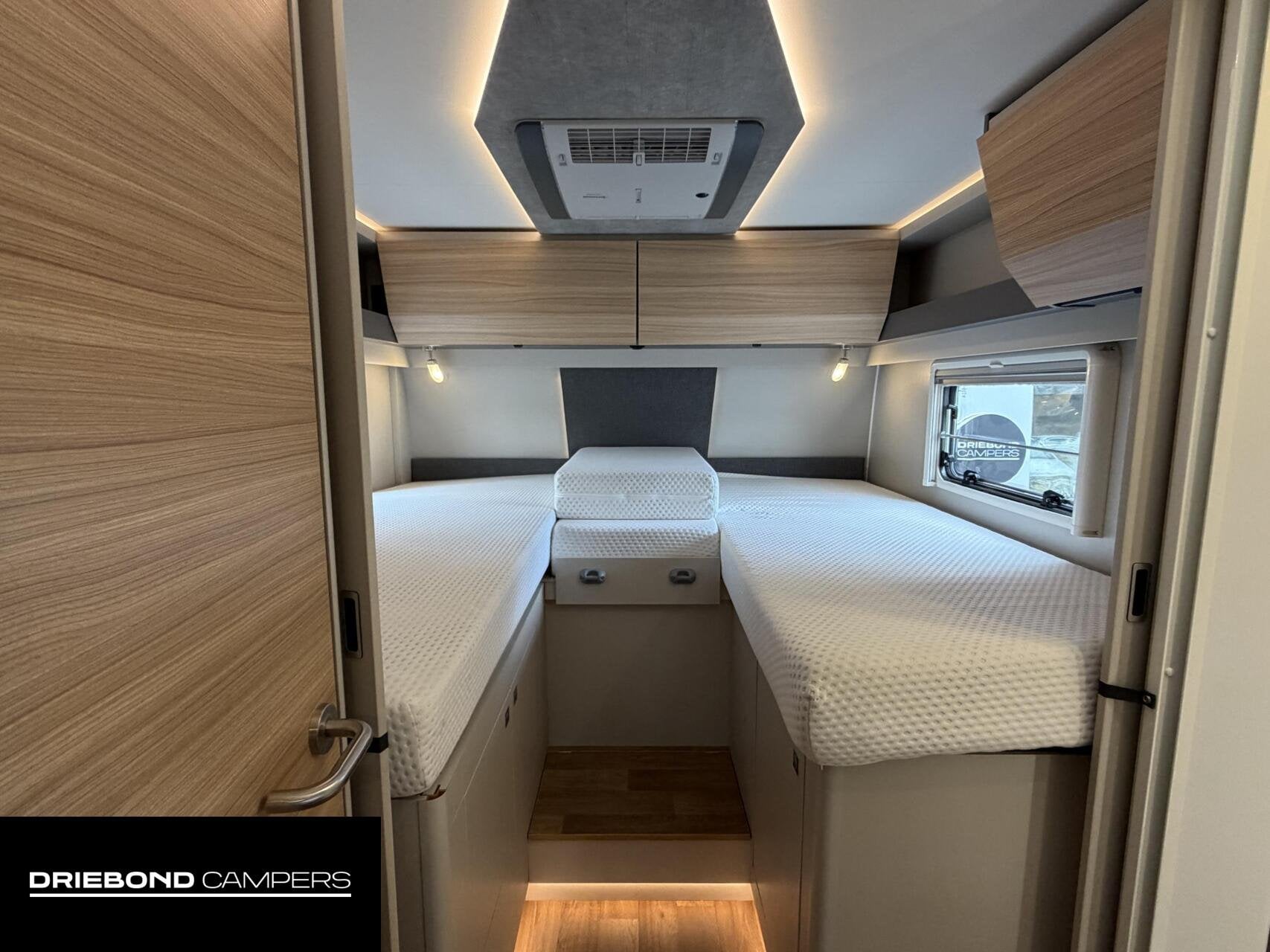 Dethleffs Pulse Classic GT T7051 EB Enkele Bedden 2X Airco, Airbags, 7 tot 8 meter, Bedrijf, Elektrische ramen