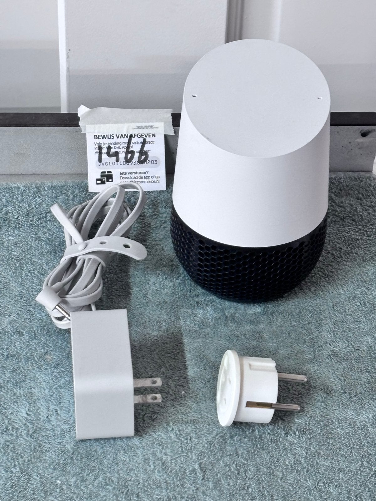 Google Home Slimme Speaker., Slimme speaker, Ophalen of Verzenden, Bluetooth, Minder dan 60 watt