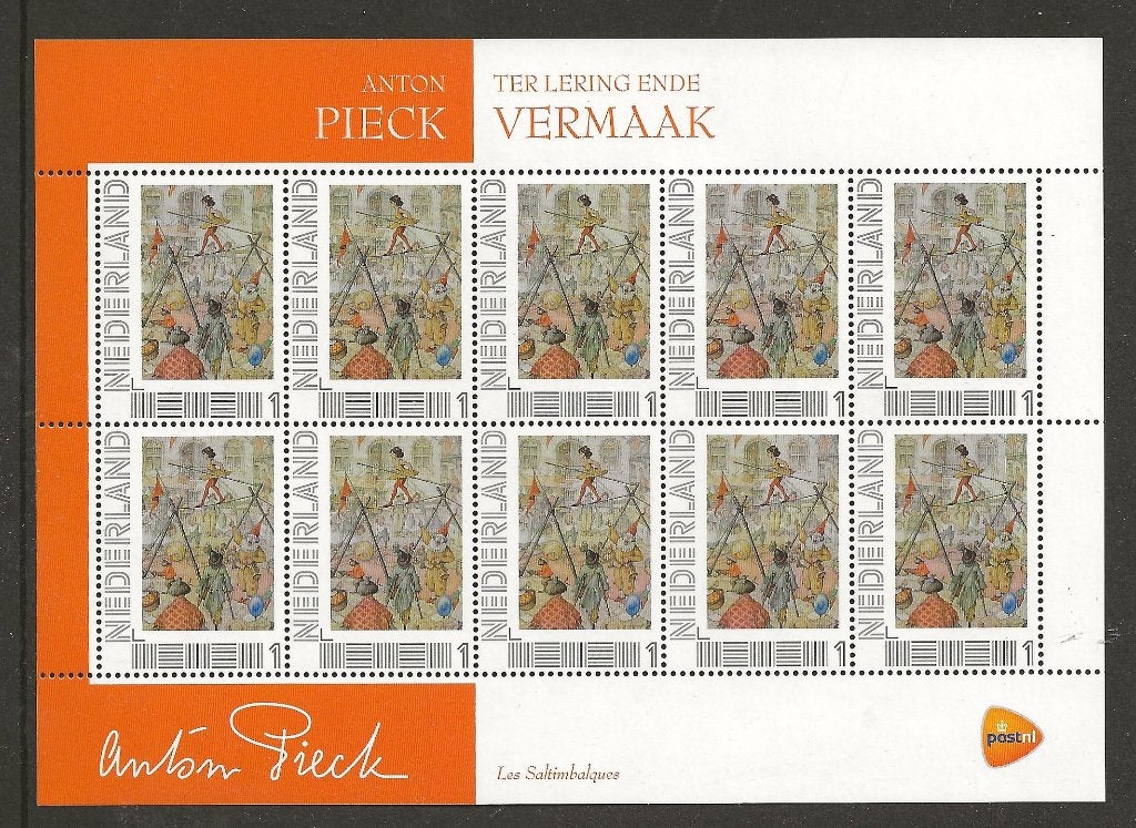 Vel Pers zegels Anton Pieck Vermaak, pfr, Postzegels en Munten, Postzegels | Nederland, Ophalen of Verzenden, Postfris