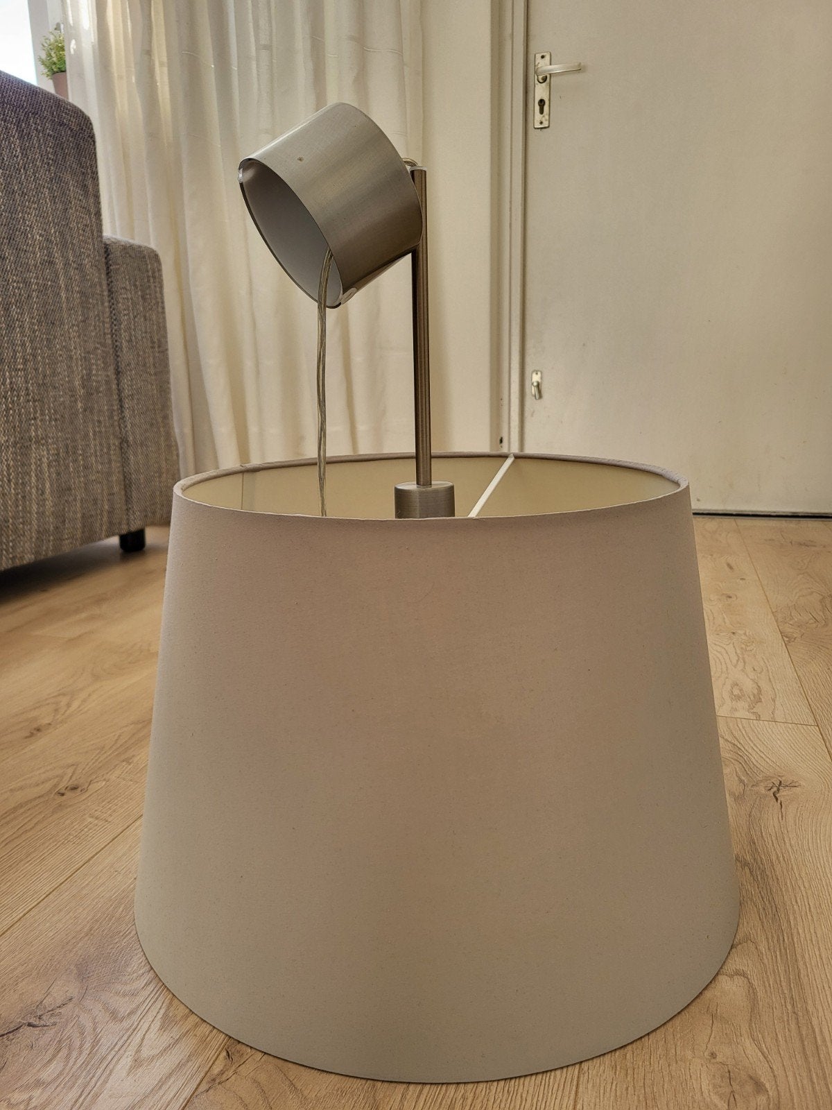 Hanglamp, Ophalen, Beige, Rond