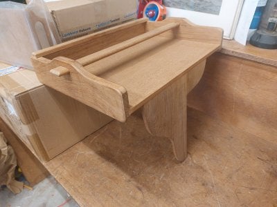 Inklapbare Wandtafel (Teak), Niet ingevuld, Gebruikt, Niet ingevuld, Niet ingevuld