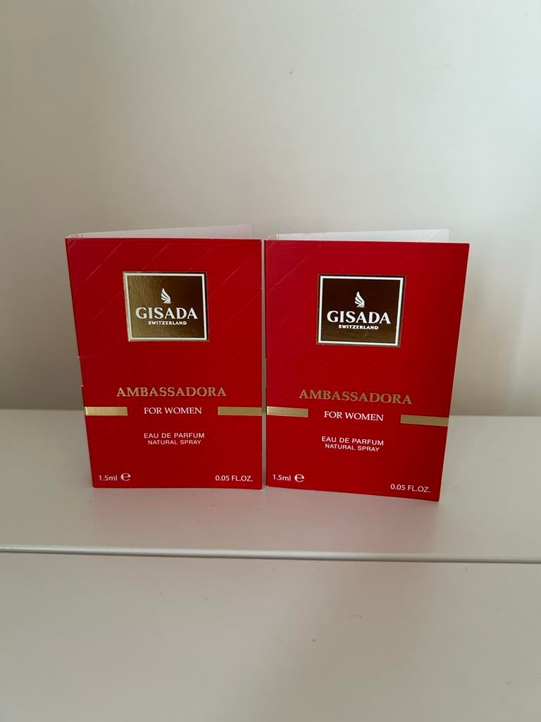 Gisada Ambassadora Eau de Parfum - 2x 1.5ml, Ophalen of Verzenden, Nieuw