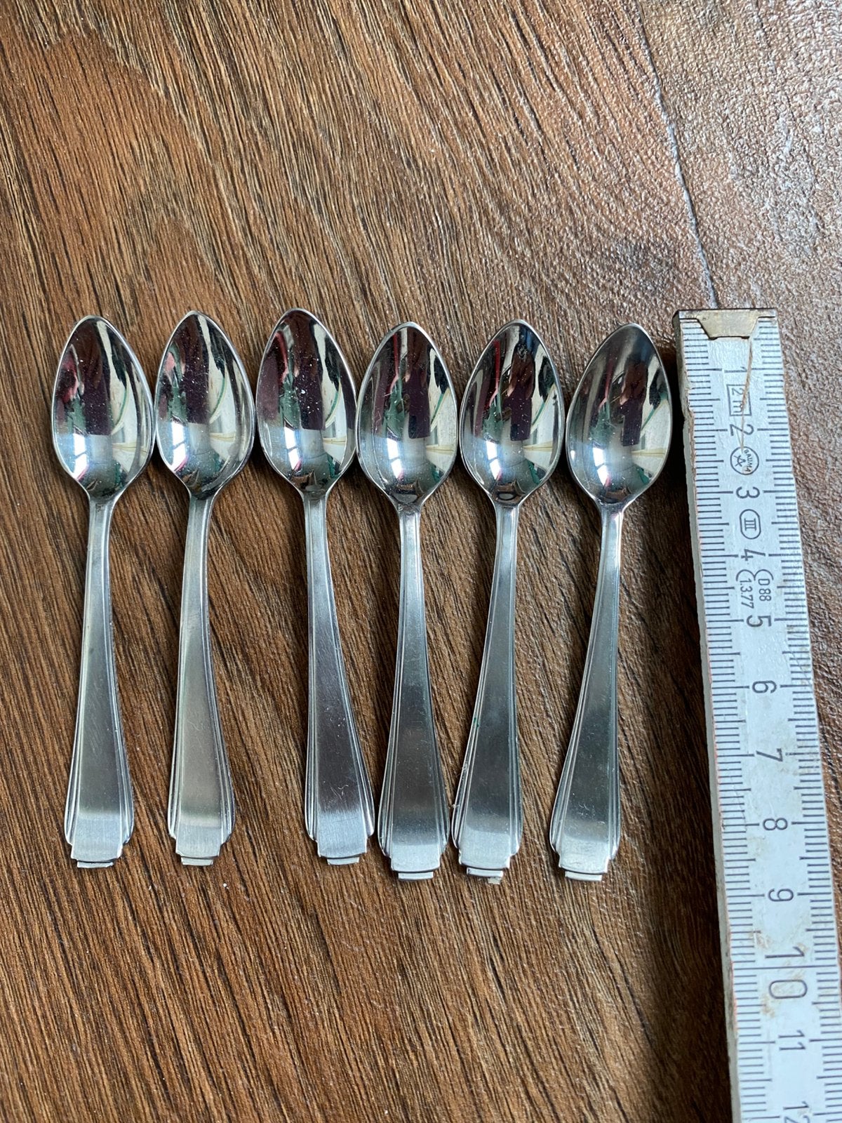 Set van zes vintage advocaat lepeltjes, Antiek en Kunst, Ophalen of Verzenden