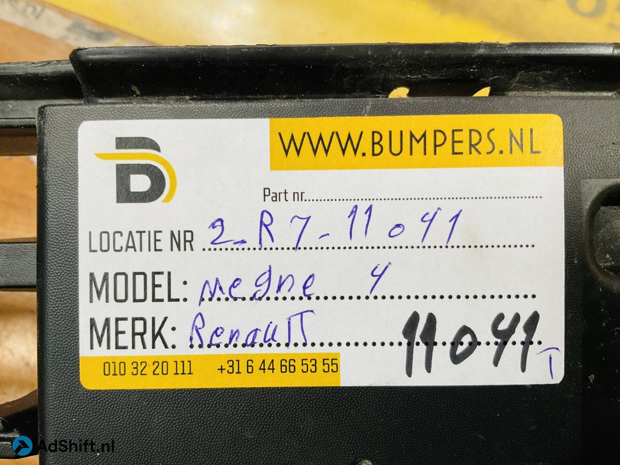 Bumper ondergrill Renault megane 4 2016-2021 Origineel Grill