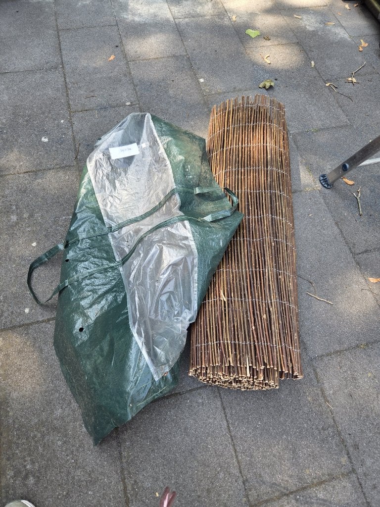 TUINSCHERM wilgenmat op rol H 100 cm + B 425 cm, Ophalen, 100 tot 150 cm, Zo goed als nieuw, 200 cm of meer