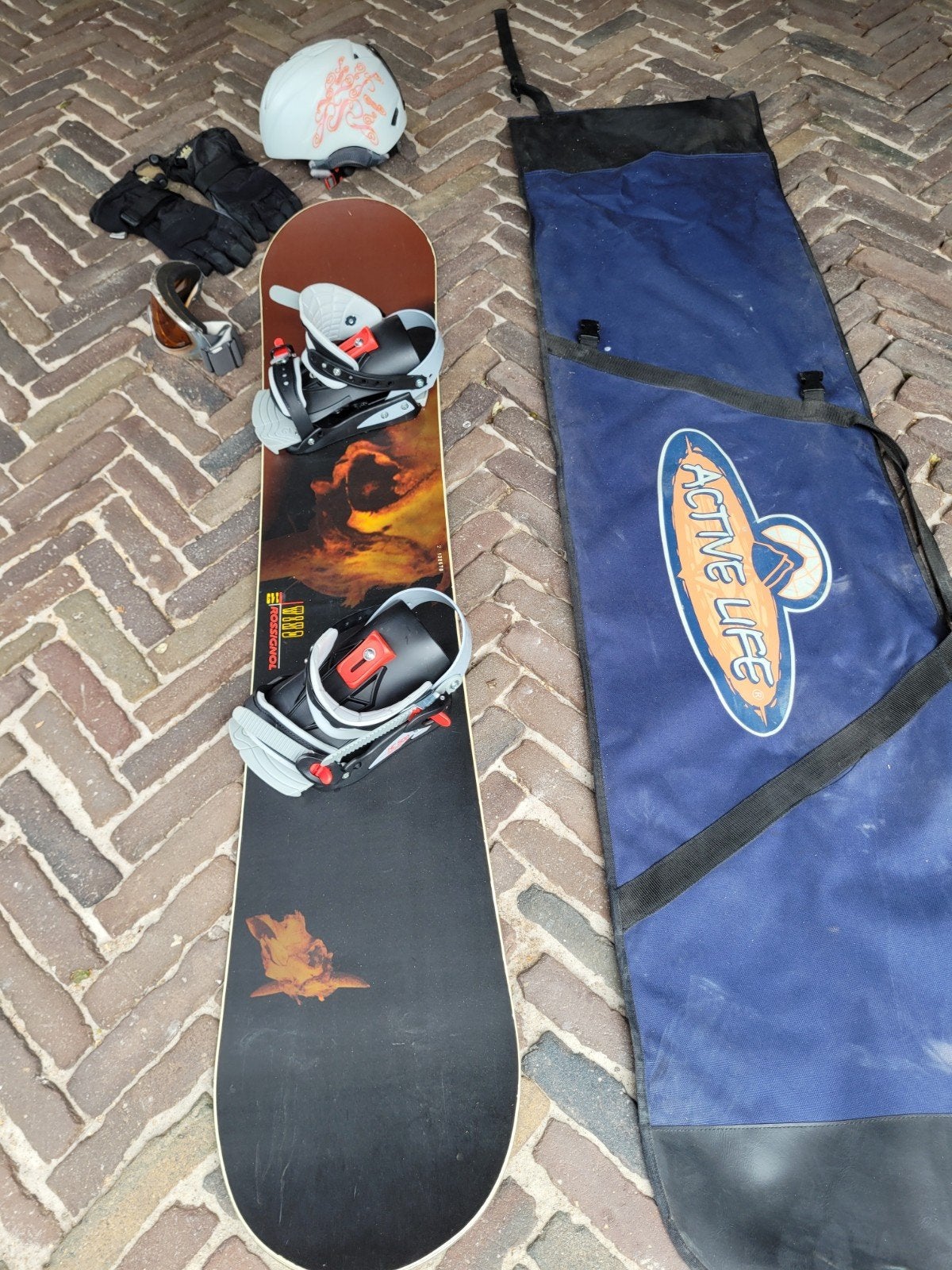 nette snowboard set weinig geleden, Ophalen, Zo goed als nieuw, Board