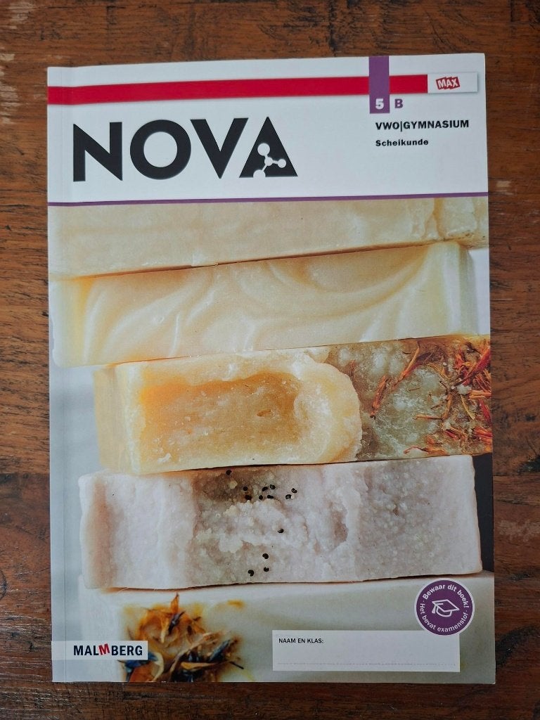 Nova Scheikunde 5 VWO / Gymnasium Leeropdrachtenboek B, VWO, Scheikunde, Malmberg, Ophalen of Verzenden