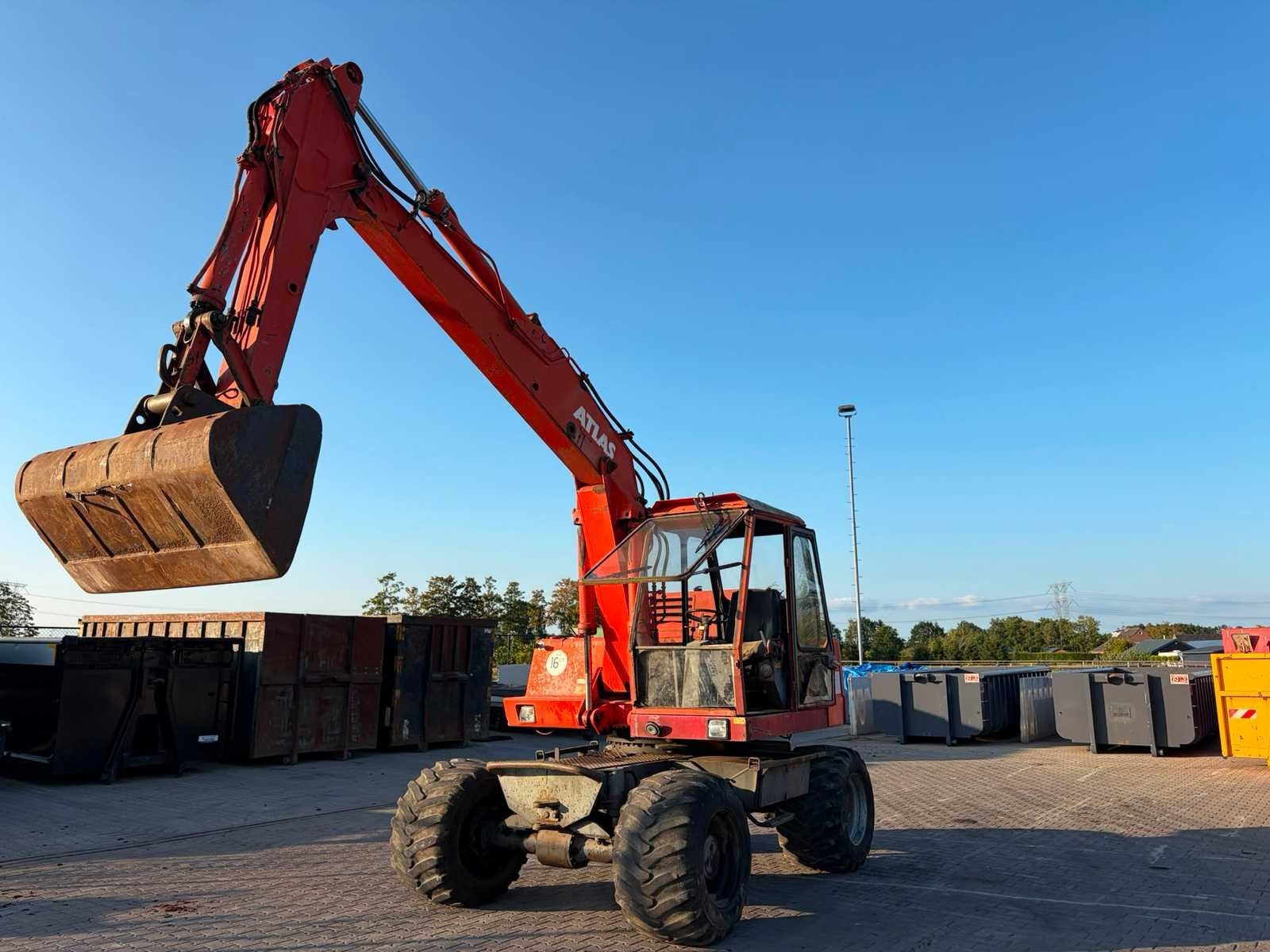 1978 Atlas 1302 Banden graafmachine, Graafmachine