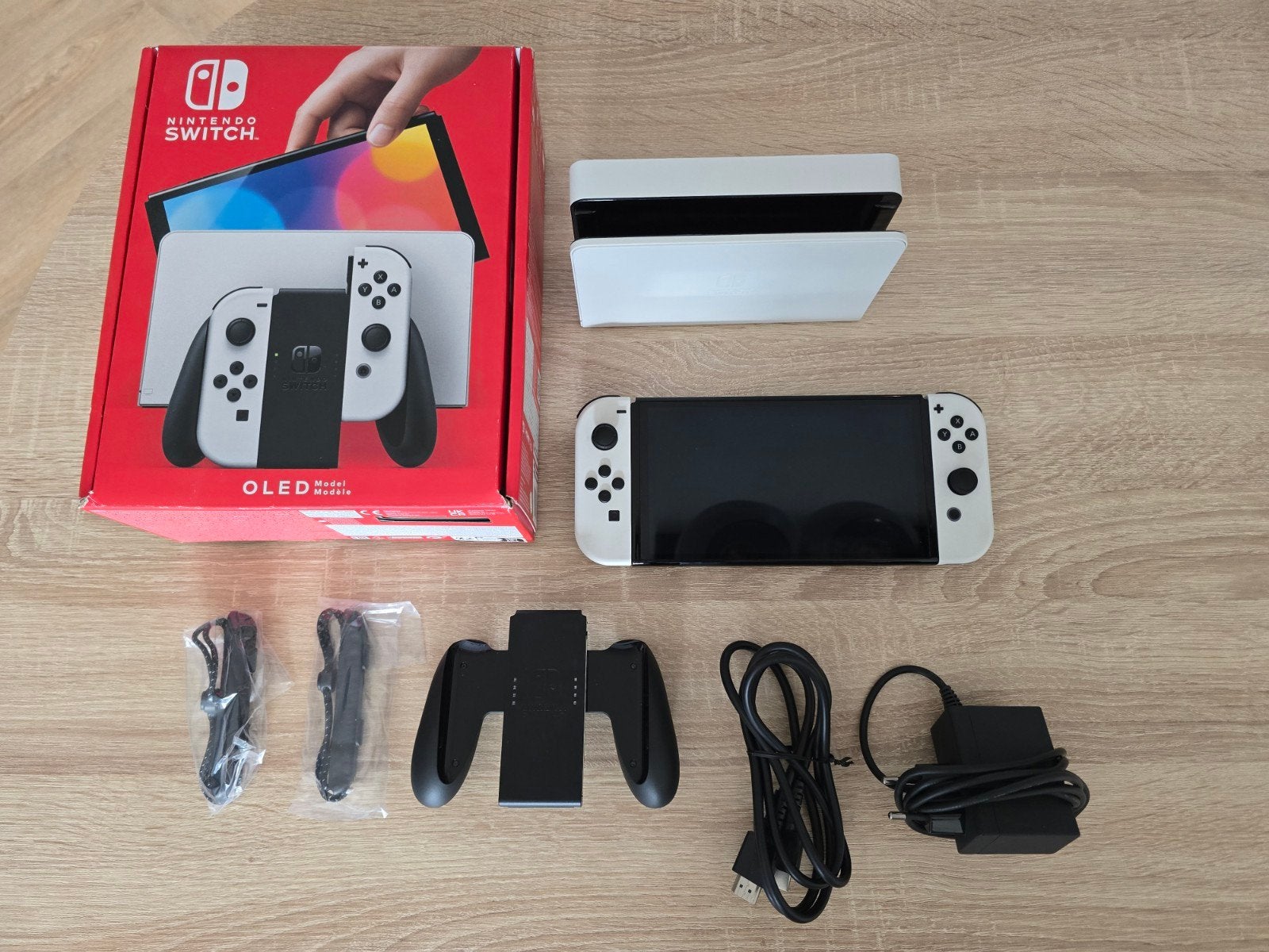Nintendo Switch OLED (wit, 64GB), Ophalen, Zo goed als nieuw, Met 1 controller, Switch OLED