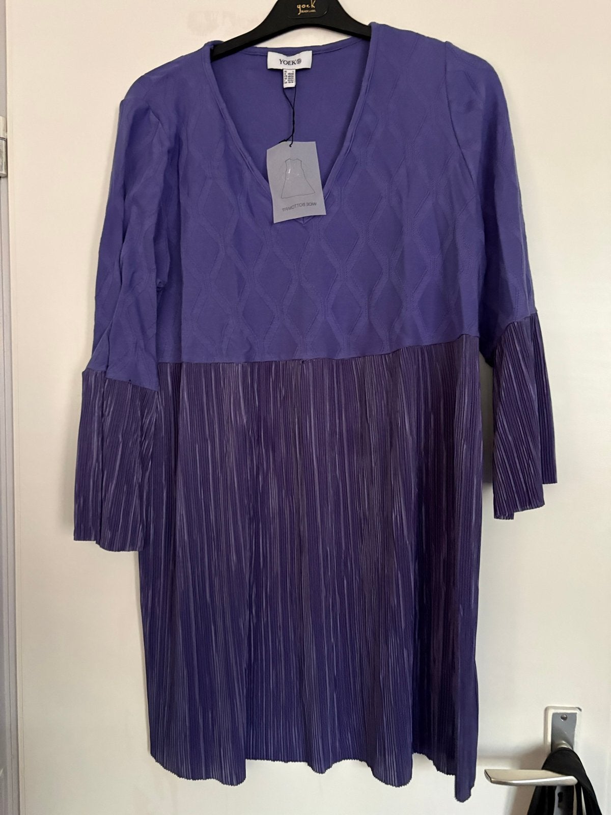 Nieuwe Yoek tuniek/jurkje - Maat L 46/48, paars, Kleding | Dames, Ophalen of Verzenden, Nieuw, Paars, Blouse of Tuniek