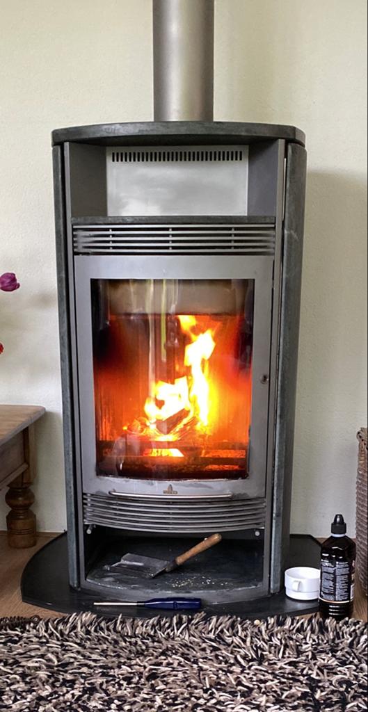 Speksteenkachel barbas eco 410, Huis en Inrichting, Ophalen, Hout, Inbouw, Houtkachel