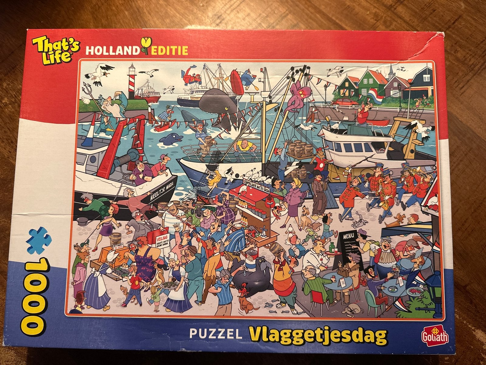 That's Life Holland Editie Puzzel Vlaggetjesdag 1000 stukjes, Ophalen, 500 t/m 1500 stukjes, Gebruikt, Legpuzzel