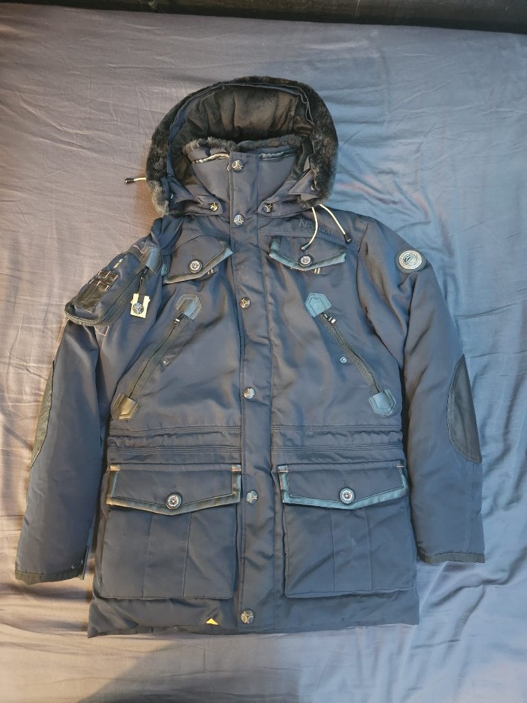 Geographical Norway Acrobaten Man Parka, Blauw, Ophalen of Verzenden, Zo goed als nieuw, Geographical norway