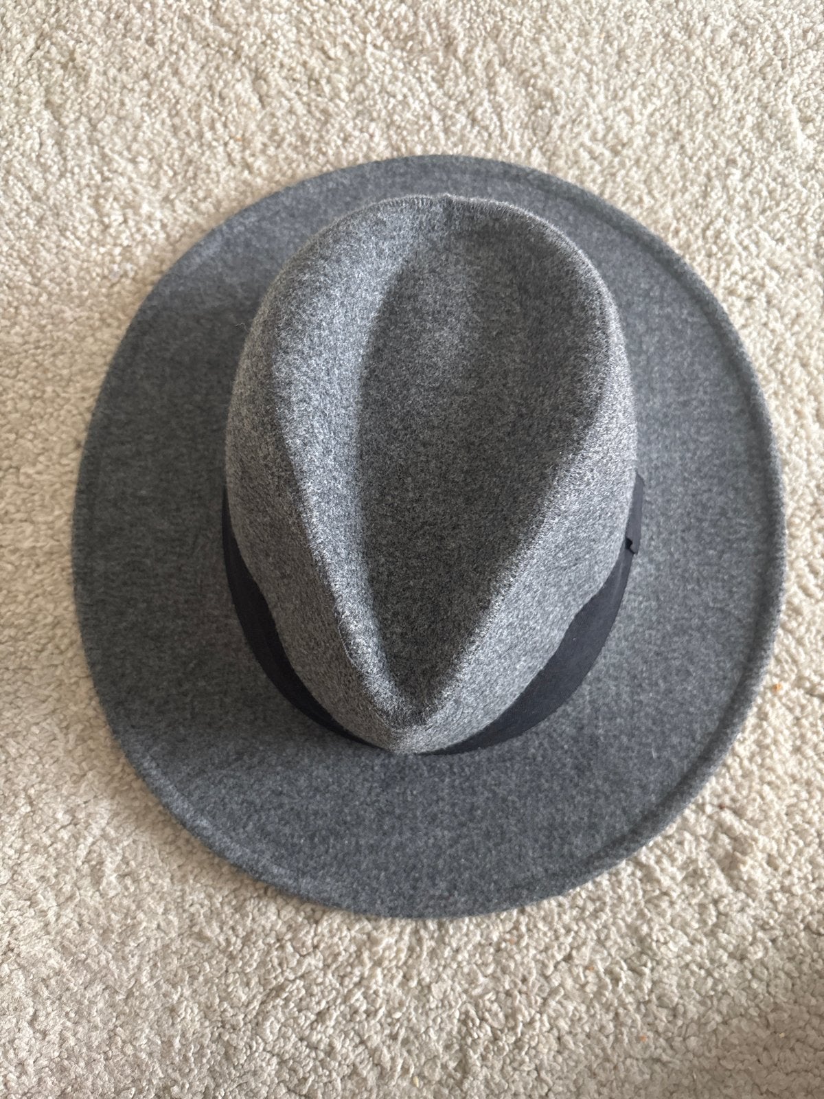 Grijze vilten hoed - Stijlvol en comfortabel, Kleding | Dames, Ophalen of Verzenden, Zo goed als nieuw, 56 of 57 cm (M, 7 of 7⅛ inch)