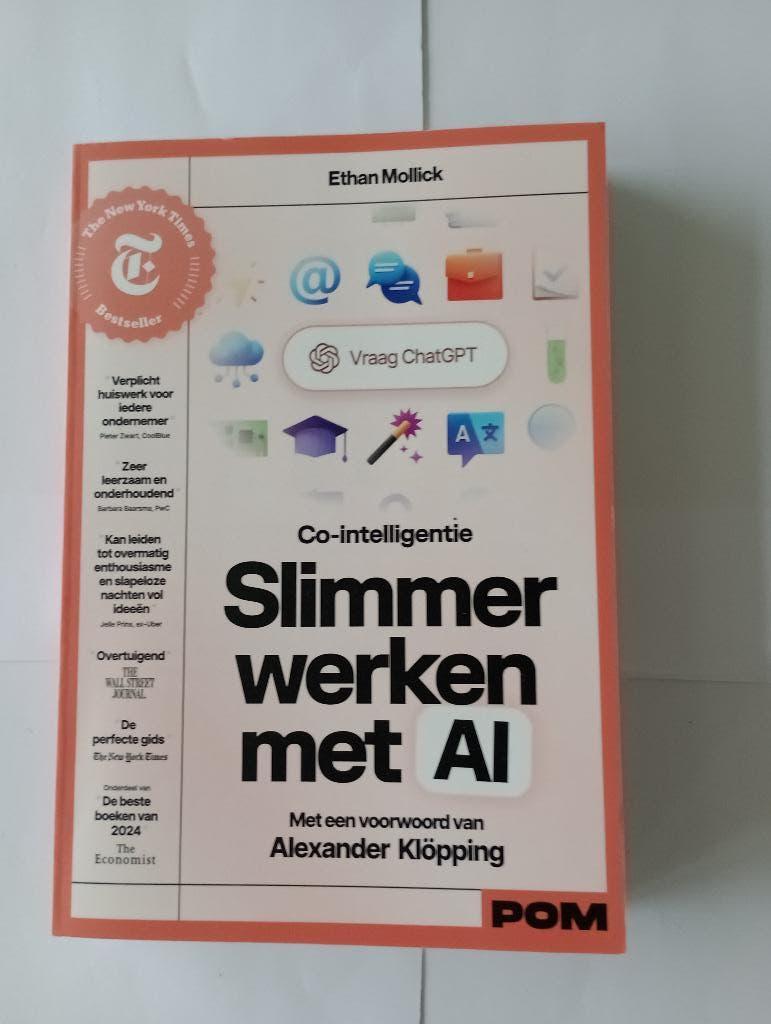 Slimmer werken met AI Ethan Mollick Alexander Klopping, Ophalen of Verzenden, Zo goed als nieuw, Ethan Mollick