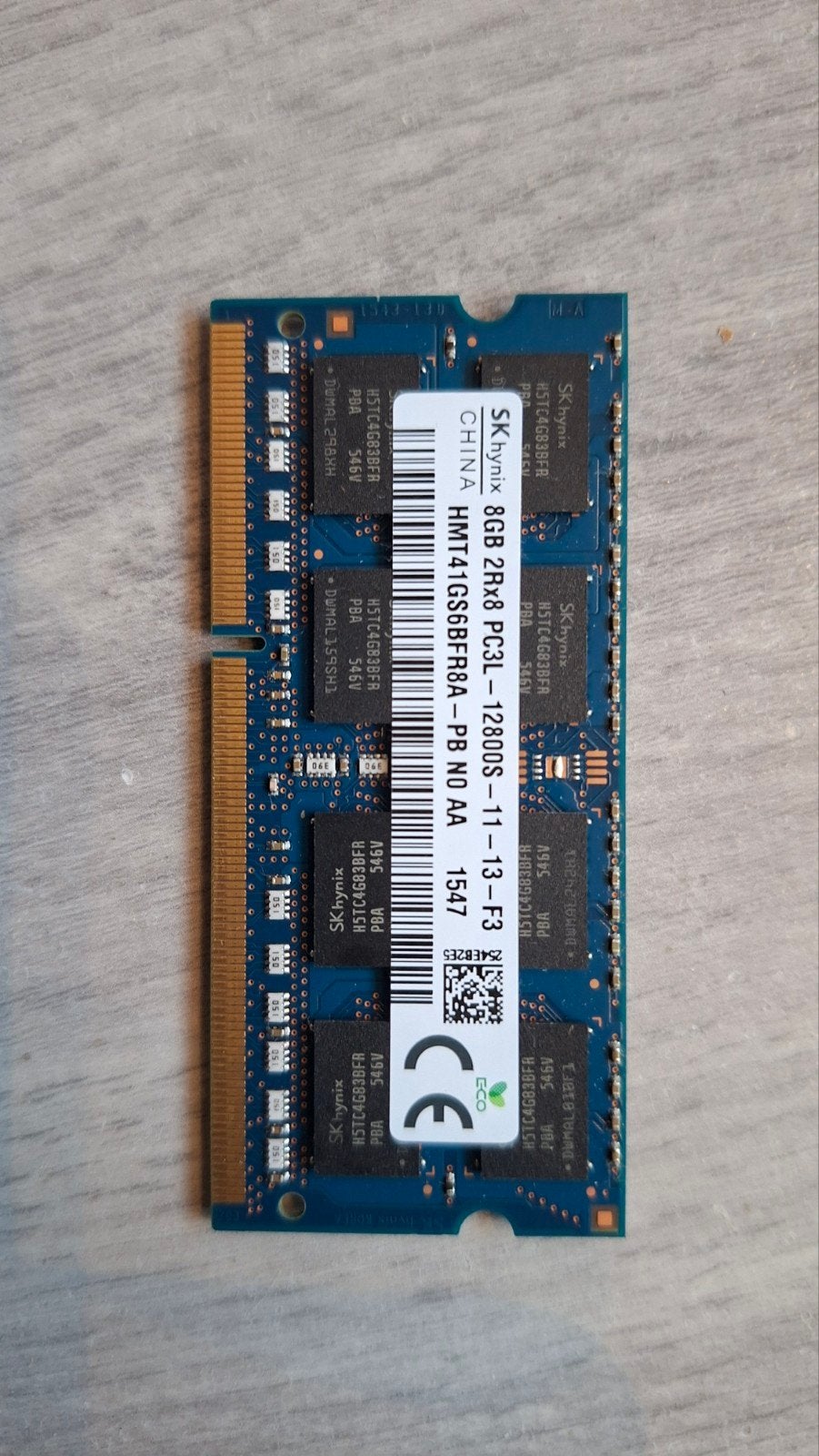 SK Hynix 8GB DDR3L RAM Geheugen PC3L-12800S, Computers en Software, RAM geheugen, Verzenden