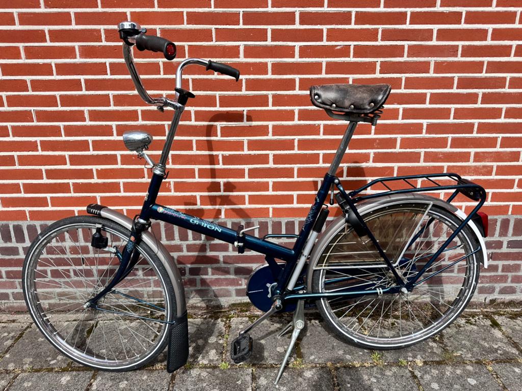Univouw vouwfiets grote wielen nieuwstaat, Fietsen en Brommers, 51 tot 55 cm, Ophalen of Verzenden, Terugtraprem, Jaren '60 of nieuwer