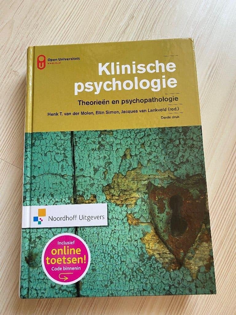 Klinische psychologie - theorieën en psychopathologie, Diverse auteurs, Zo goed als nieuw, Beta, HBO