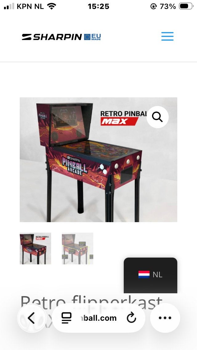 Sharpin Pinball Max Digitale Flipperkast (Nog Af te Bouwen), Spelcomputers en Games, Ophalen, Overige merken, Zo goed als nieuw