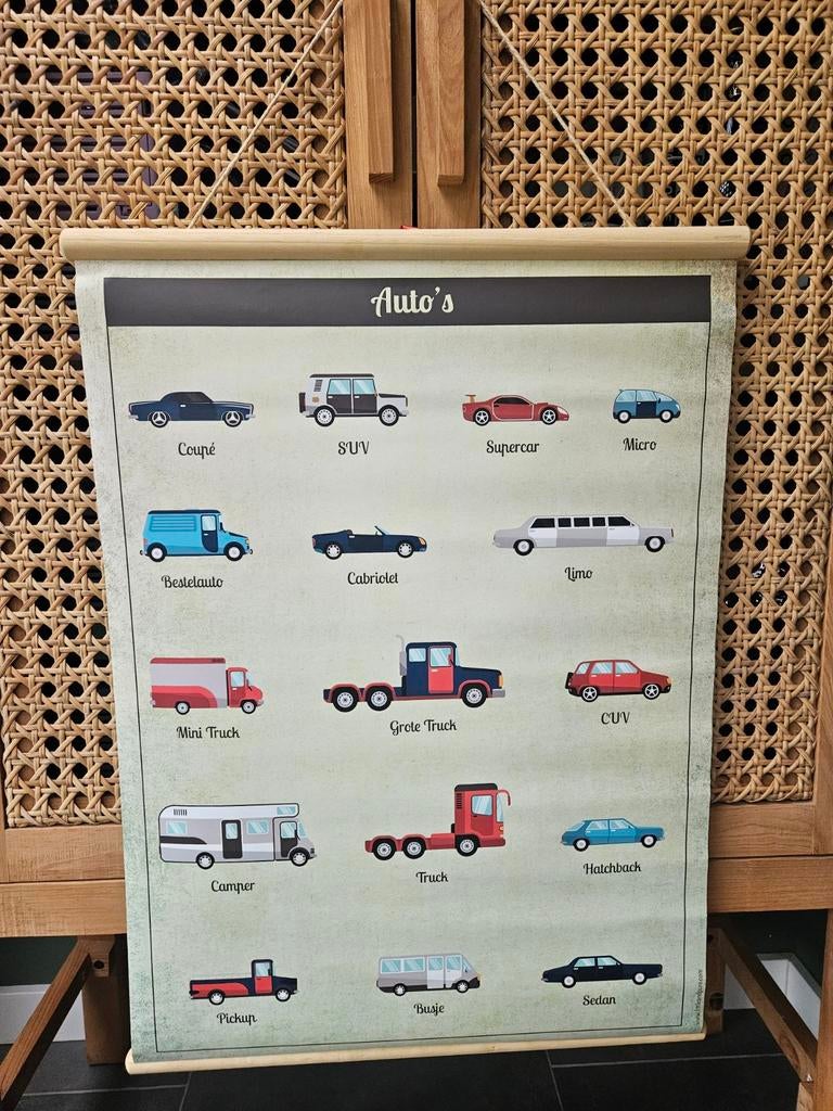 Schoolplaat Auto's, Ophalen, Zo goed als nieuw, Lamp
