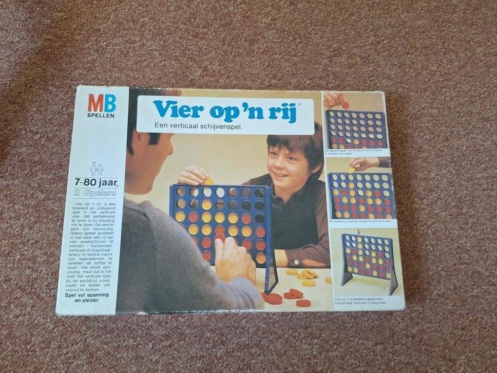 Spel 4 op een rij,  compleet., Ophalen of Verzenden, Zo goed als nieuw