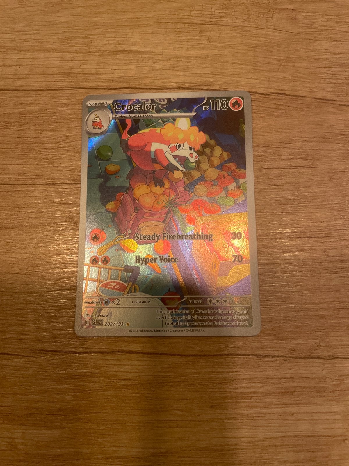 Crocalor 202/193 Pokémon kaart - packfresh, Ophalen of Verzenden, Nieuw, Losse kaart