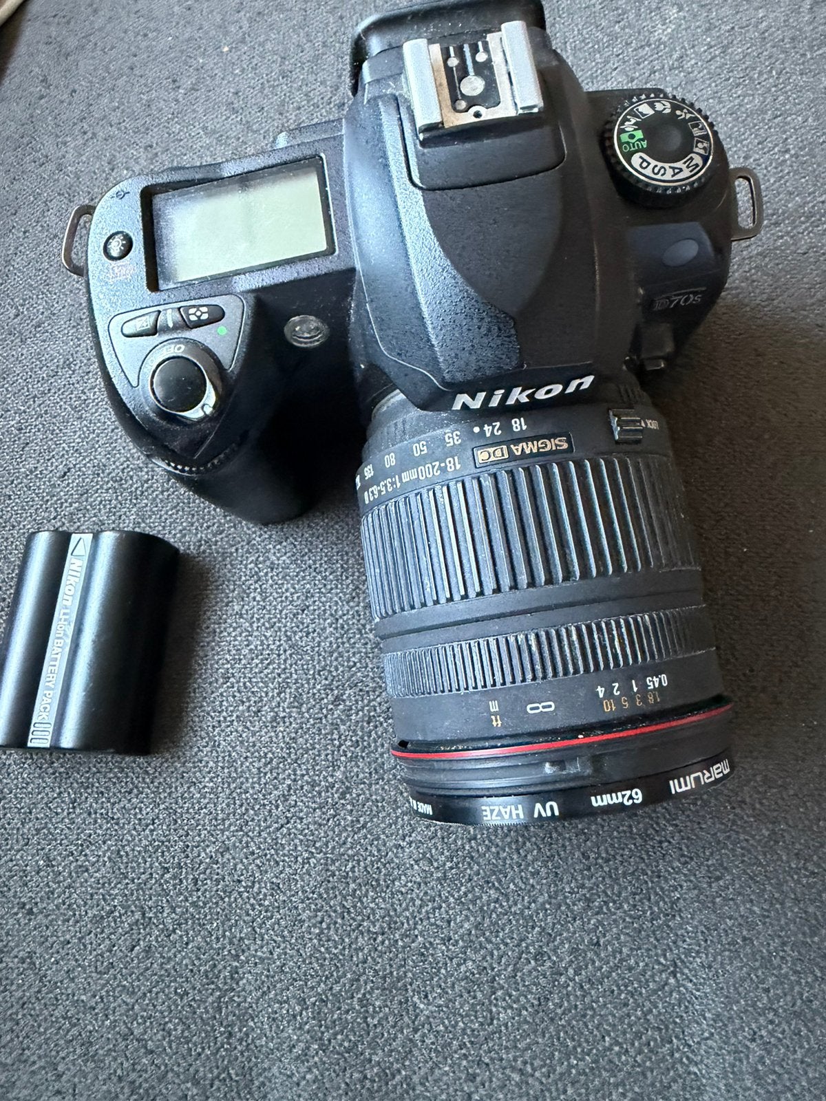 Nikon D70 s, Gebruikt, Spiegelreflex, Ophalen of Verzenden, Accu