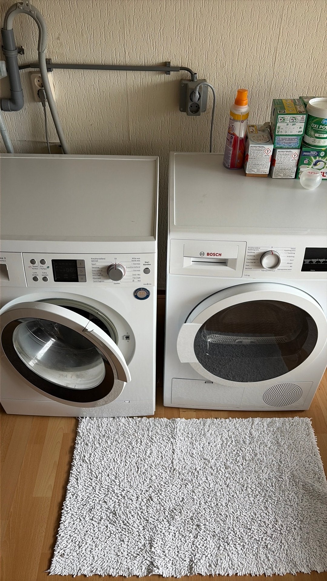 Bosch Logixx 8 wasmachine en series 6 droger, Ophalen, Zo goed als nieuw