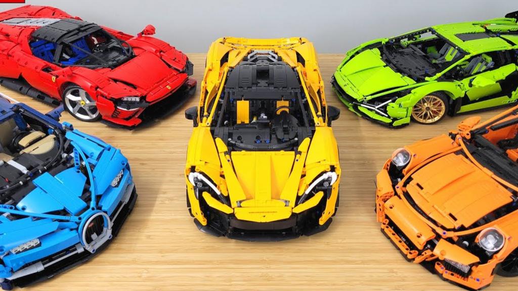 Lego Supercars 1:8 | 5 stuks | Imitatie, Ophalen, Zo goed als nieuw, Lego