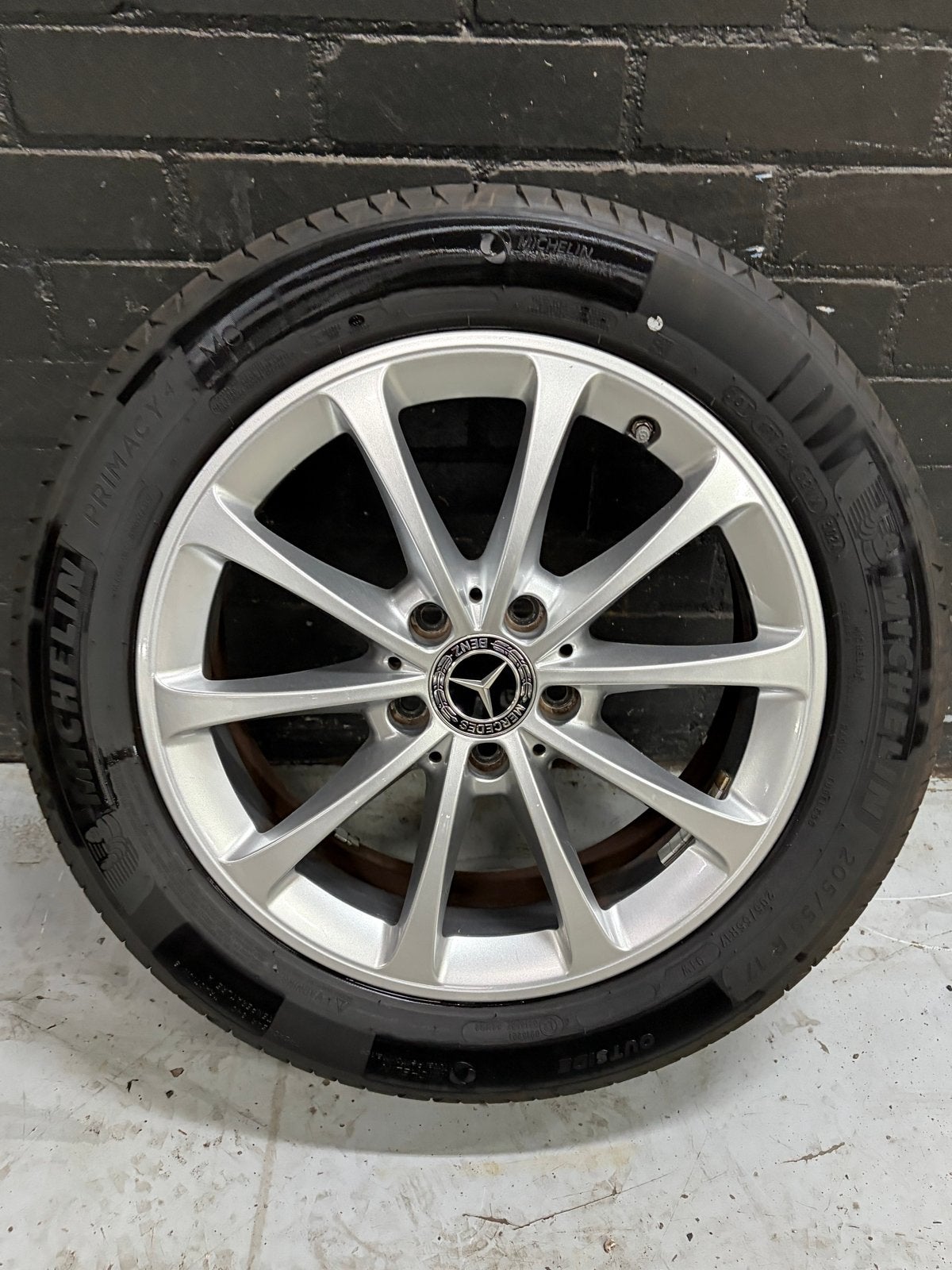 Originele Mercedes-Benz 17“ velgen met Michelin zomerbanden, Auto-onderdelen, Banden en Velgen, Ophalen, Gebruikt, Banden en Velgen