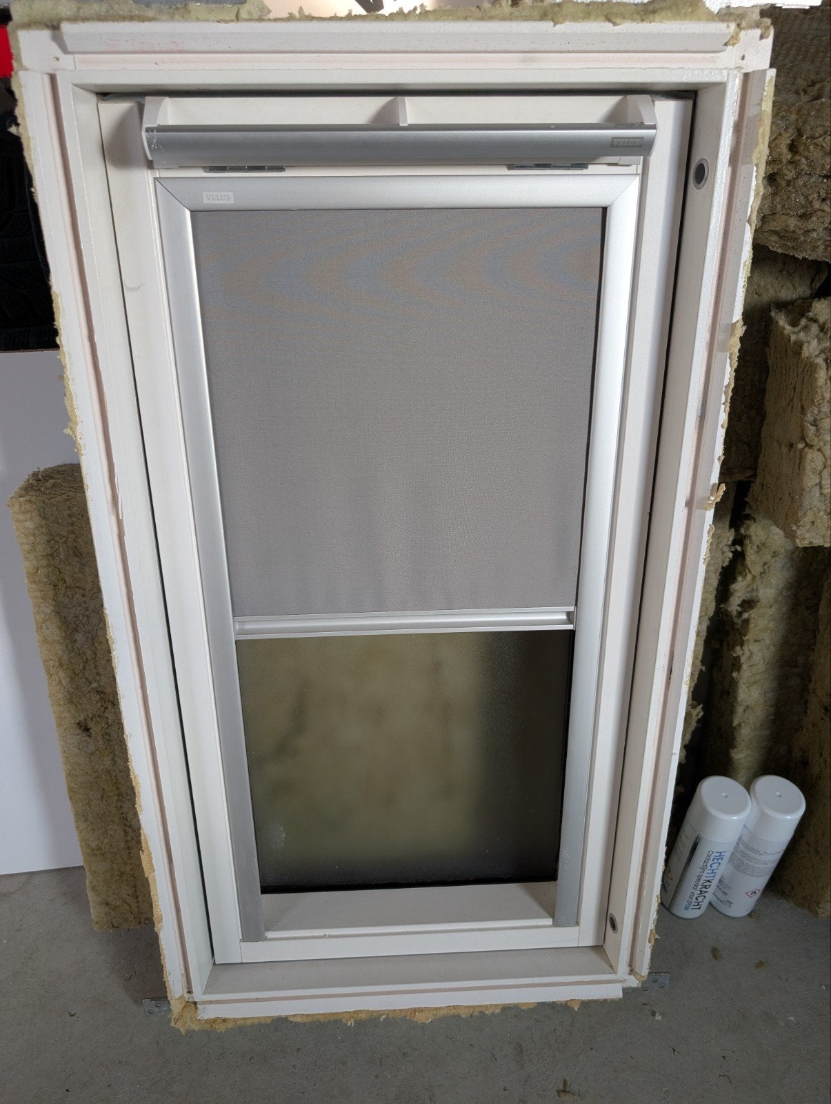 Velux Dakraam GGL CK04 55x98 wit met Dubbelglas en Rolgordij, Ophalen, Gebruikt, 80 tot 120 cm, 120 tot 160 cm