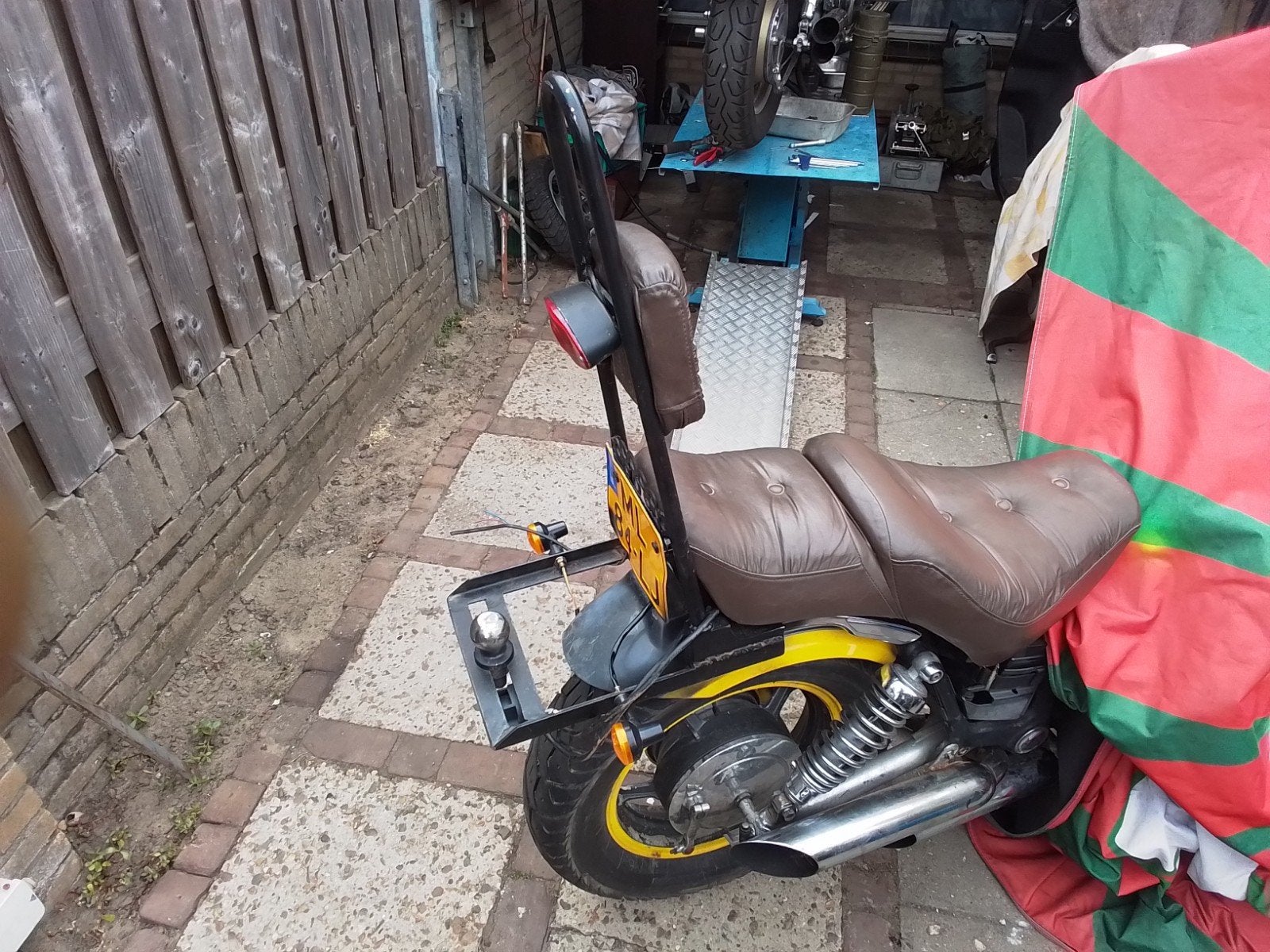 Yamaha xv 700 trekhaak en sissybar voor motor, Motoren, Ophalen of Verzenden