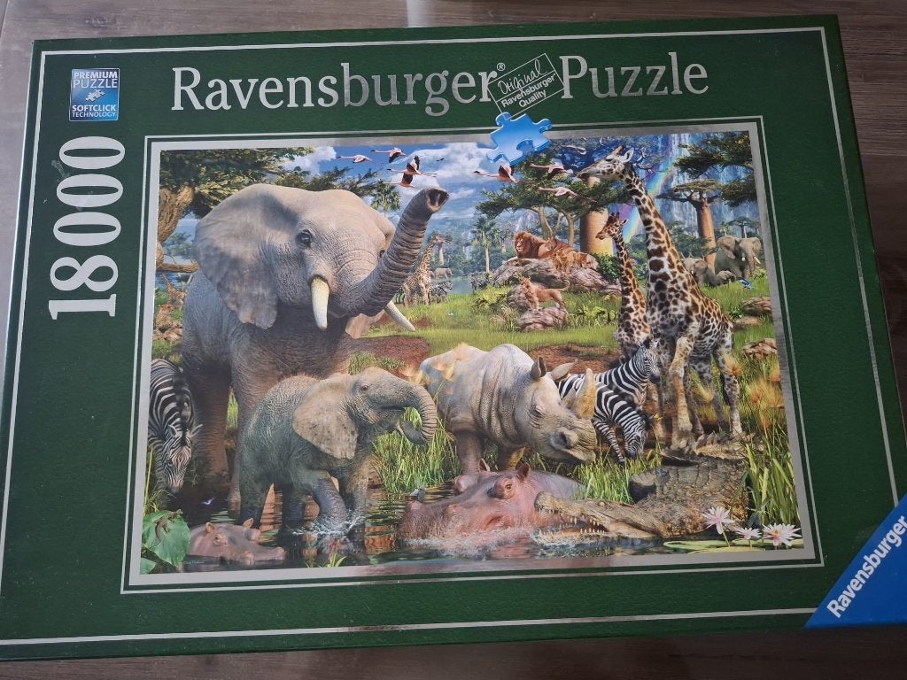 Ravensburger puzzel 18.000 stukjes Wildlife, Hobby en Vrije tijd, Denksport en Puzzels, Ophalen of Verzenden, Meer dan 1500 stukjes
