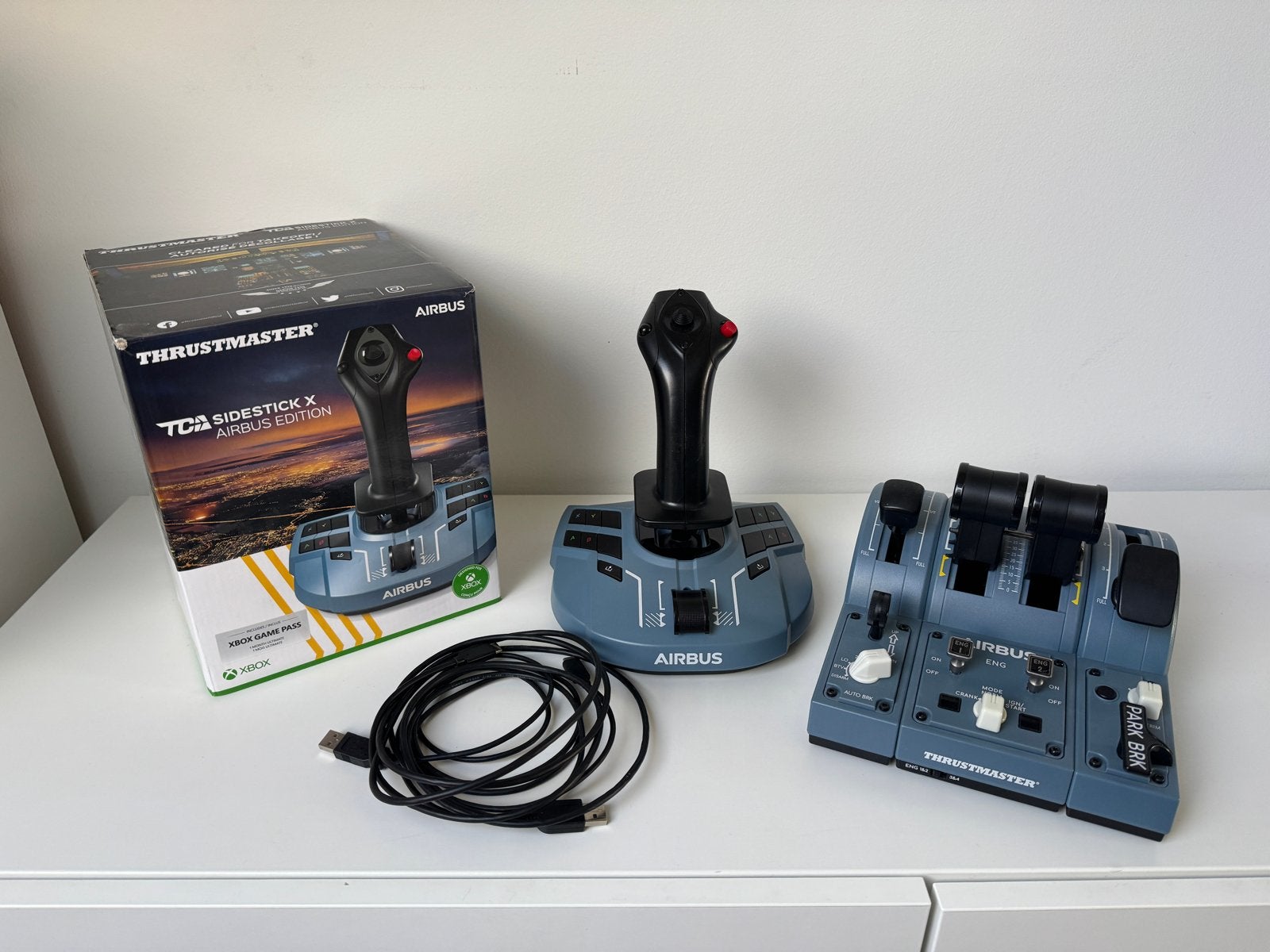 Thrustmaster Airbus Captains Pack Joystick & Throttle, Ophalen of Verzenden, Overige merken, Gebruikt