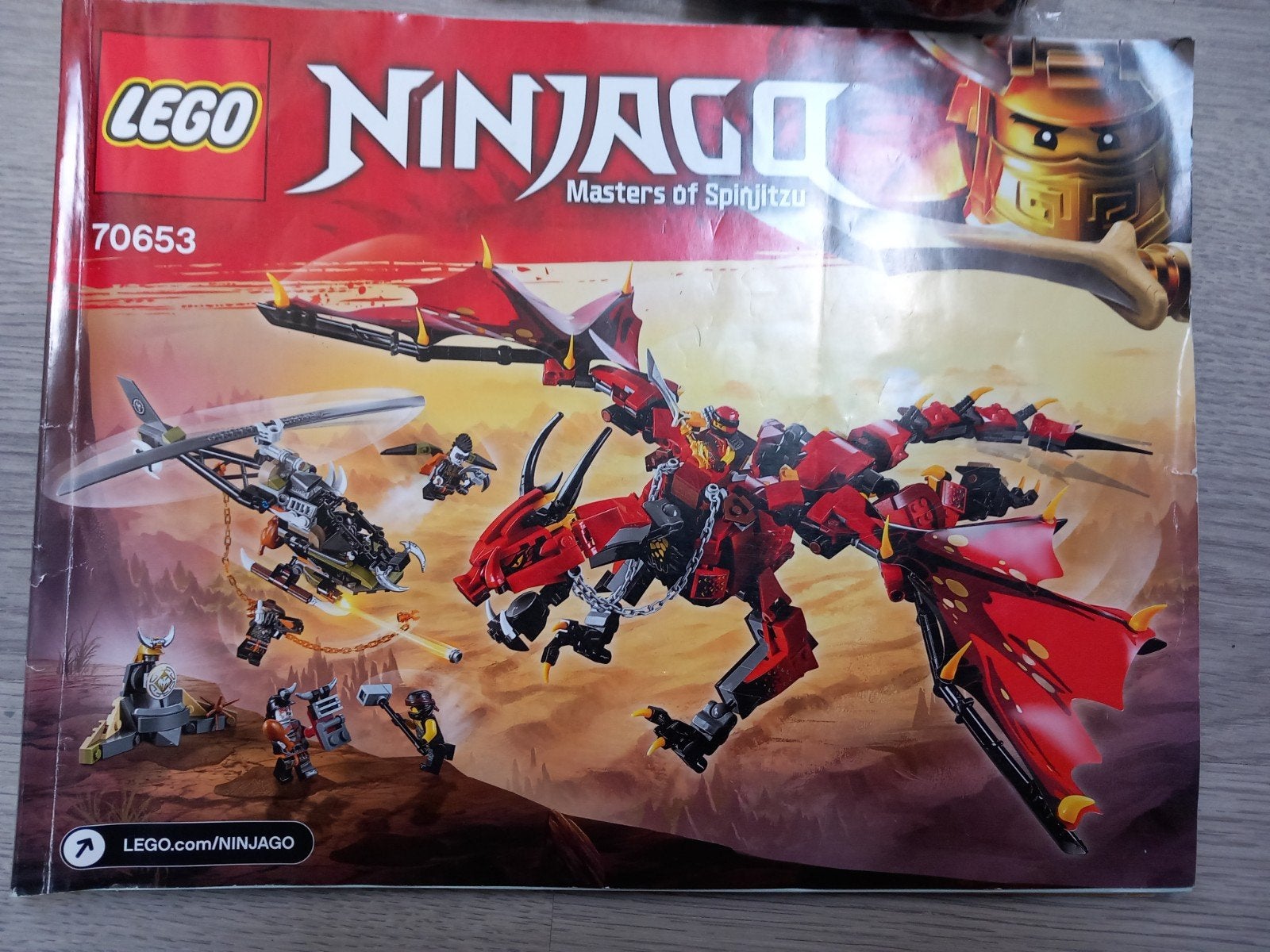 lego ninjago 70653 rode draak, Kinderen en Baby's, Speelgoed | Duplo en Lego, Ophalen of Verzenden, Zo goed als nieuw