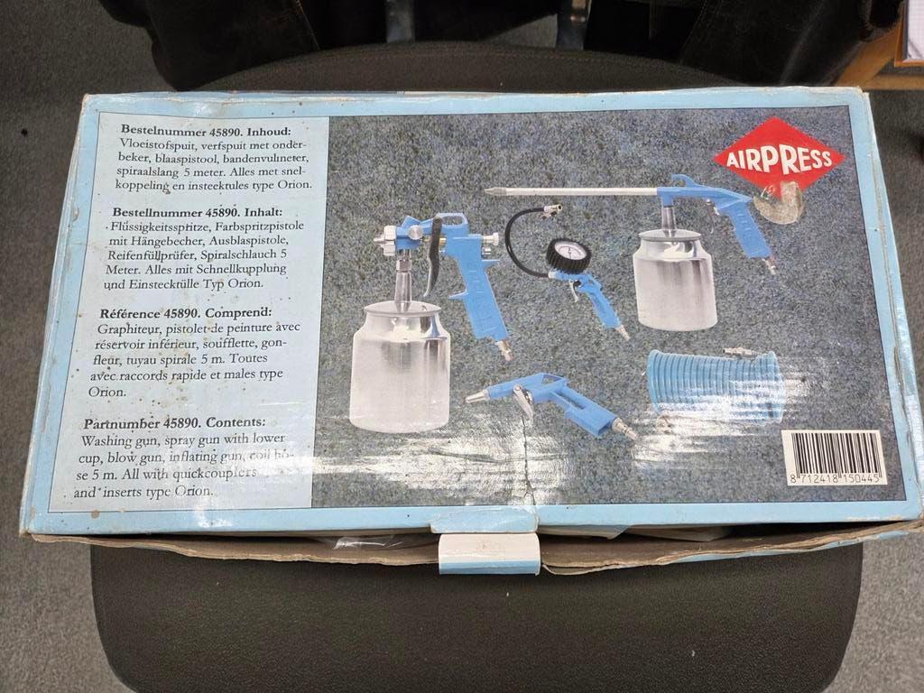 Airpress Verfspuitset - Nieuw in doos, Ophalen of Verzenden, Nieuw, Verfspuit of Verfpomp