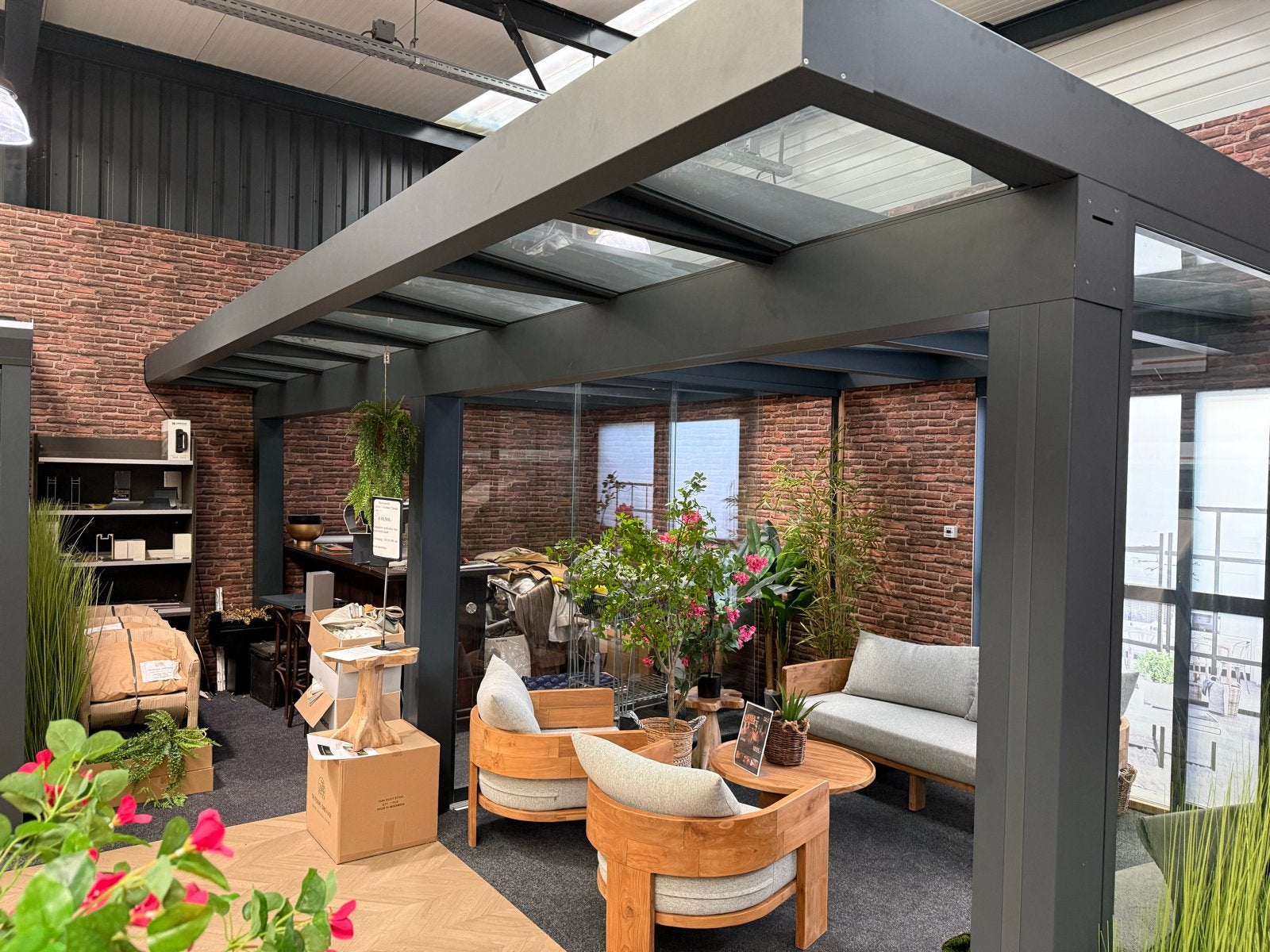 Showmodel Aluxe Ultraline Veranda 741x350, Ophalen, Zo goed als nieuw, Veranda