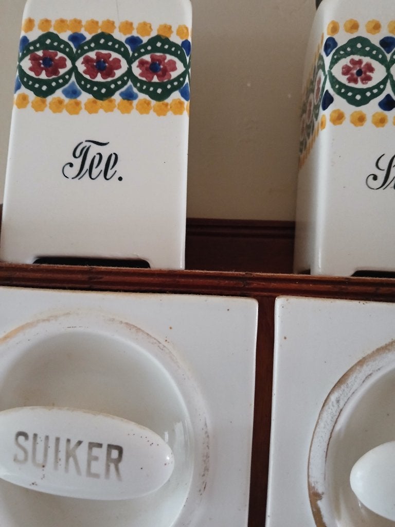 Antiek porselein kruidenkastje, Antiek en Kunst, Ophalen